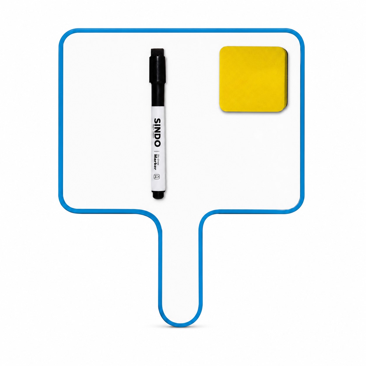 Wood Handheld Double Sided Dry Erase Board — view 2