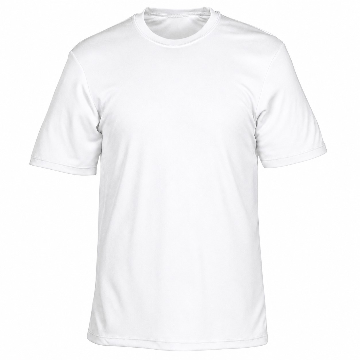 Men's Moisture-Wicking Crewneck Shirt — White