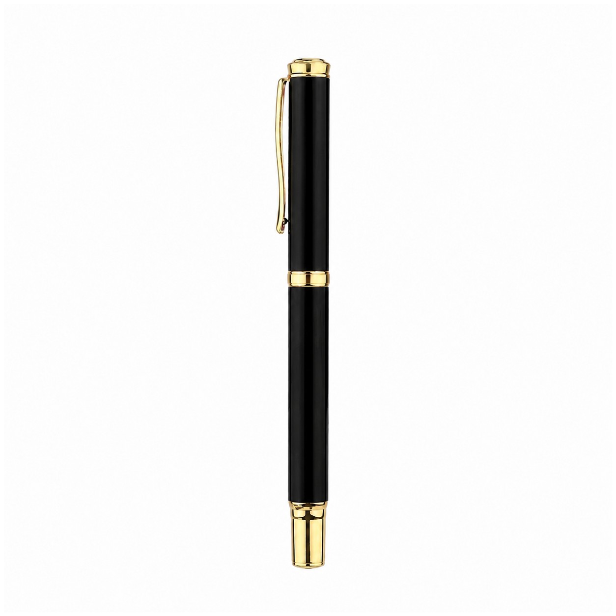 Aluminum Capped Gel Pen Gift Set — Black