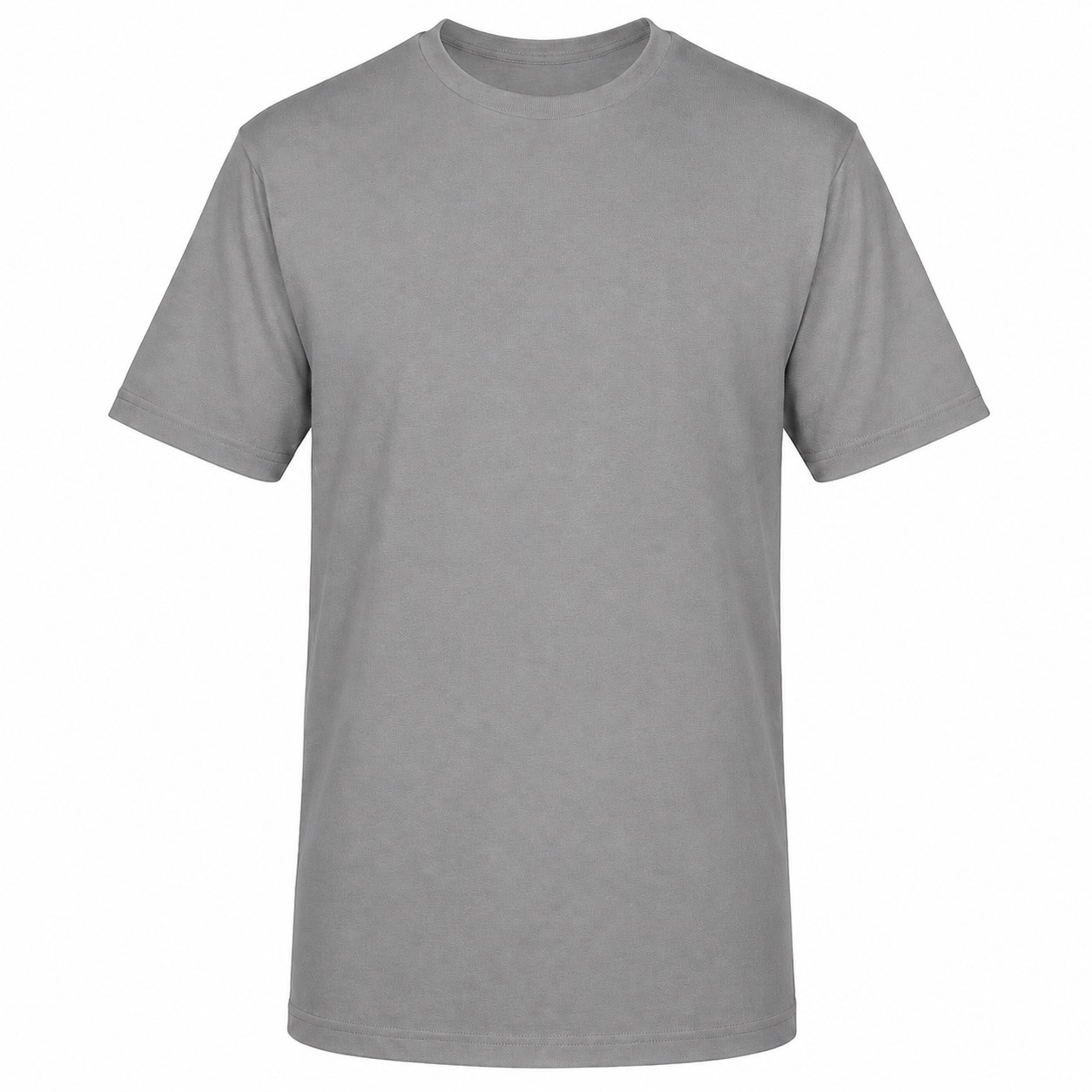 Five Star Pattern Cotton Polyester Tee — Gray