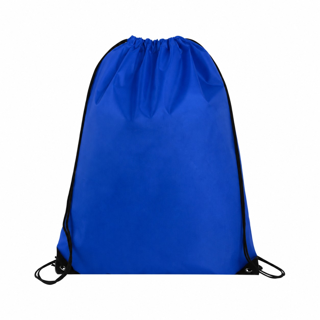 Polyester Drawcord Closure Drawstring Bag — Royal Blue