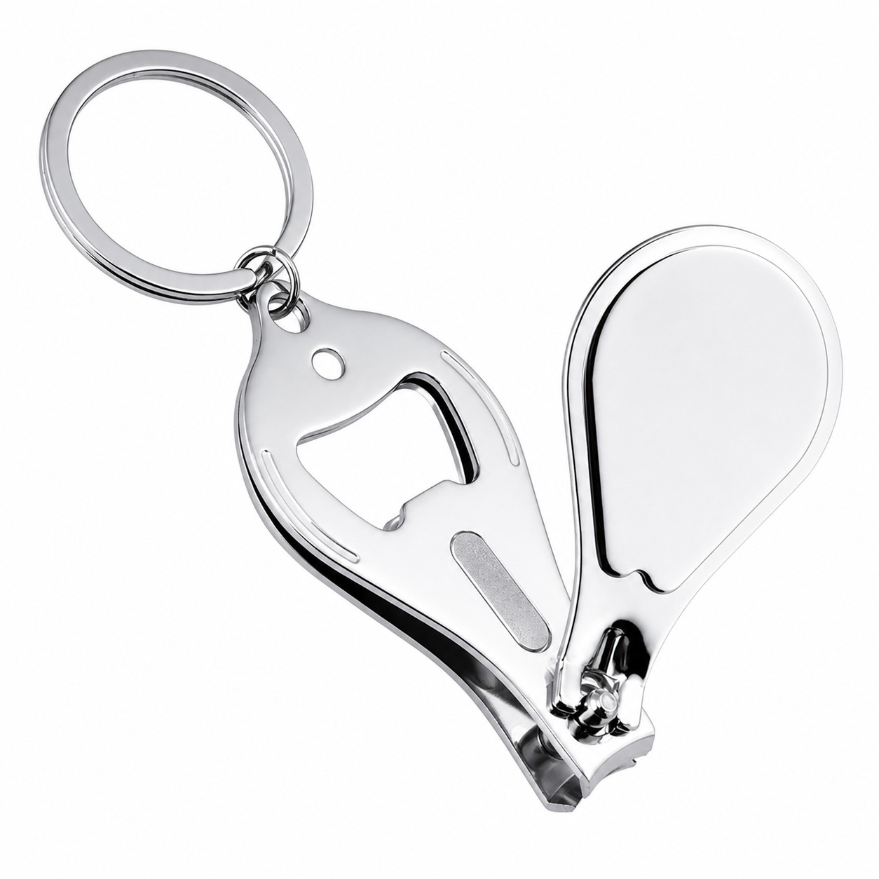 Nail Clipper Bottle Opener Keyring — view 2