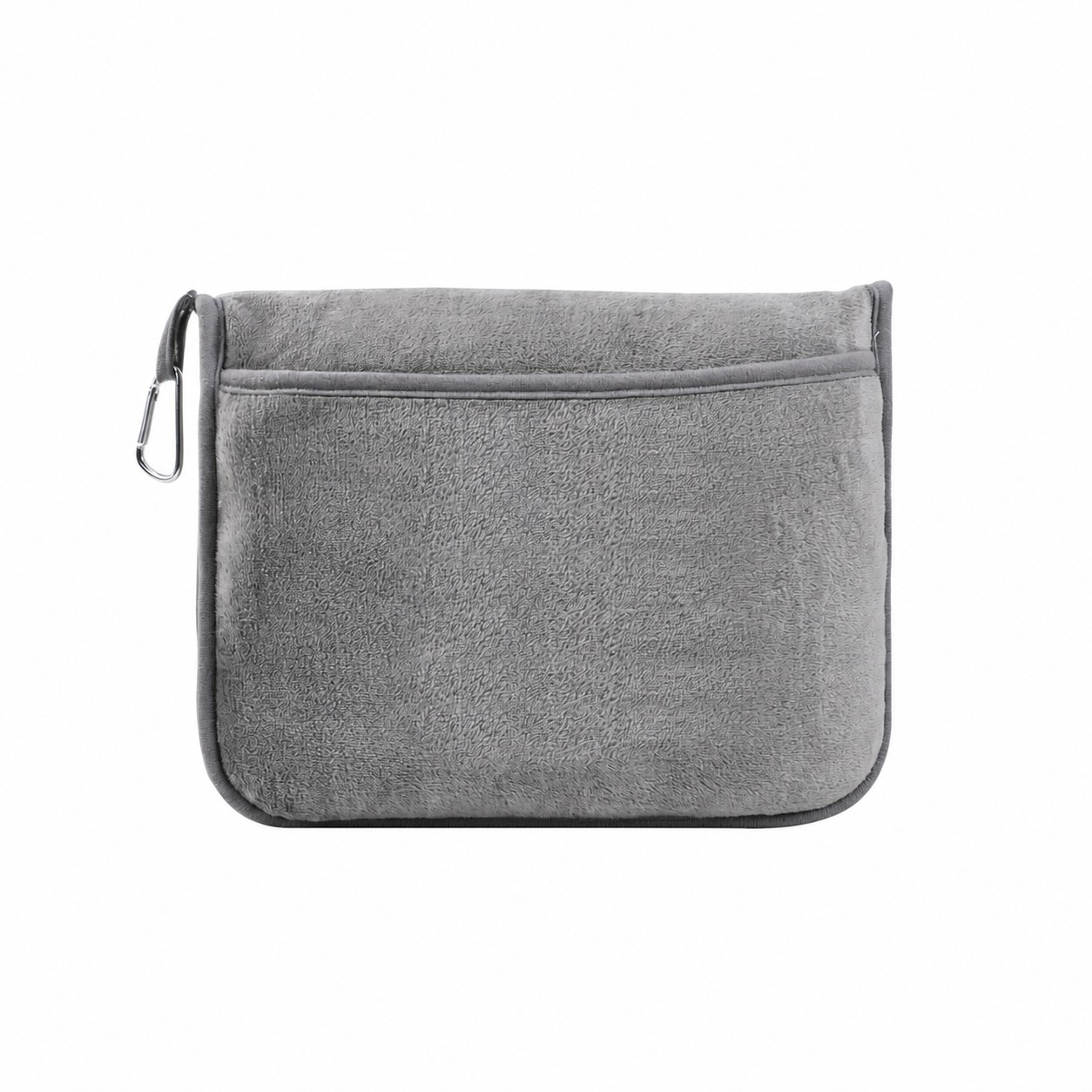 Plush Travel Blanket Pillow Set — Gray