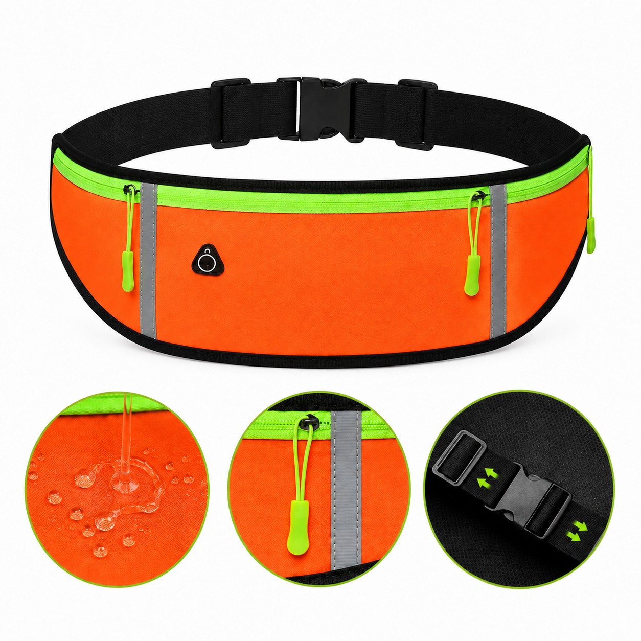 Waterproof Reflective Bottle Holder Waist Pack — view 1
