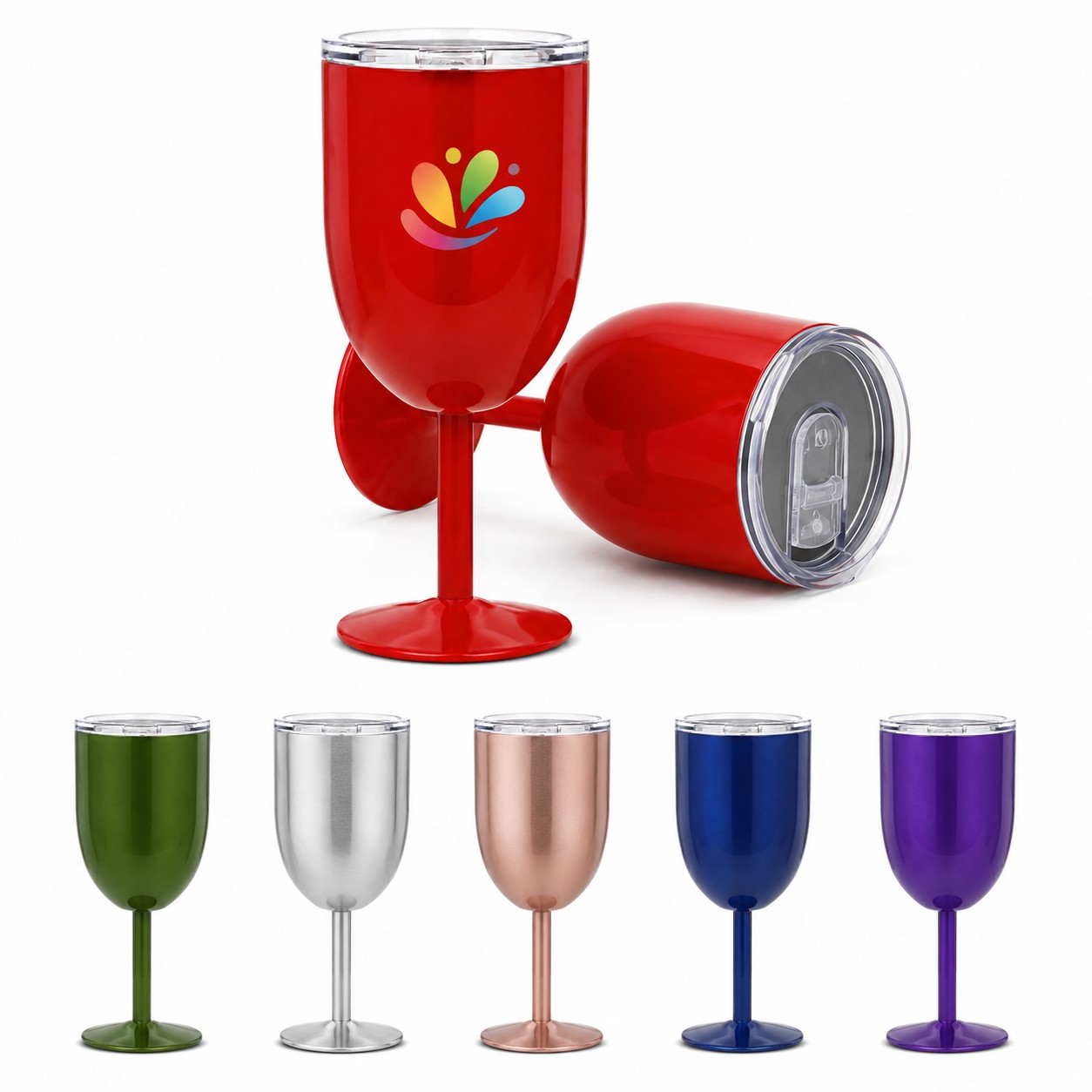10 Oz Stainless Steel Insulated Wine Goblet