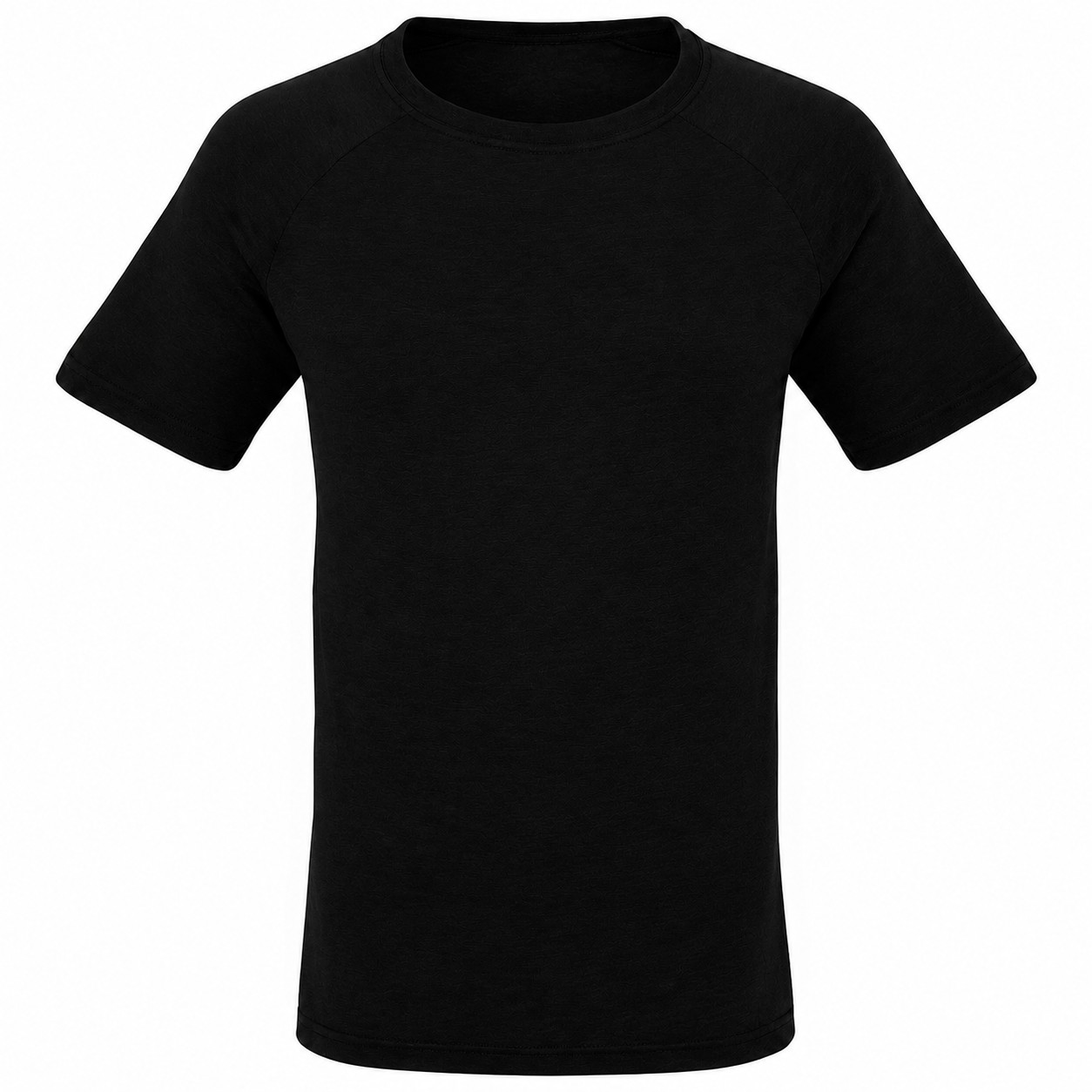 Men's CVC Raglan Jersey Shirt — Black