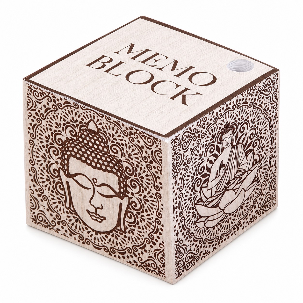 White Paper Sticky Note Cube — view 2