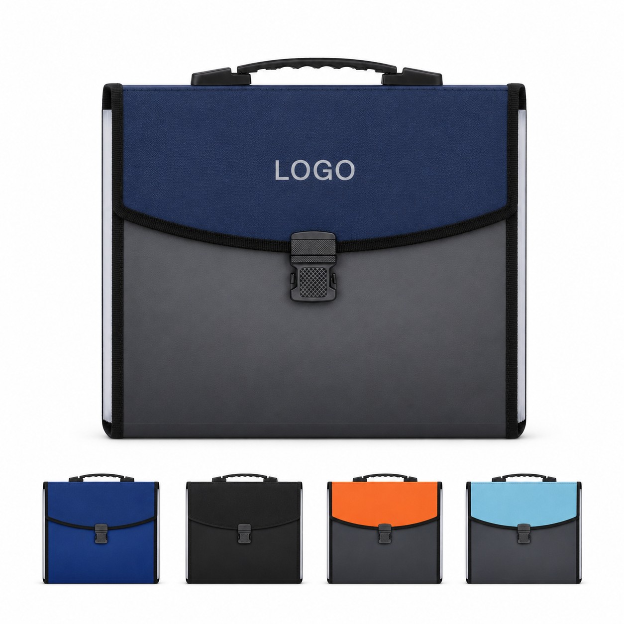 Portable 13 Pocket Accordion File Organizer