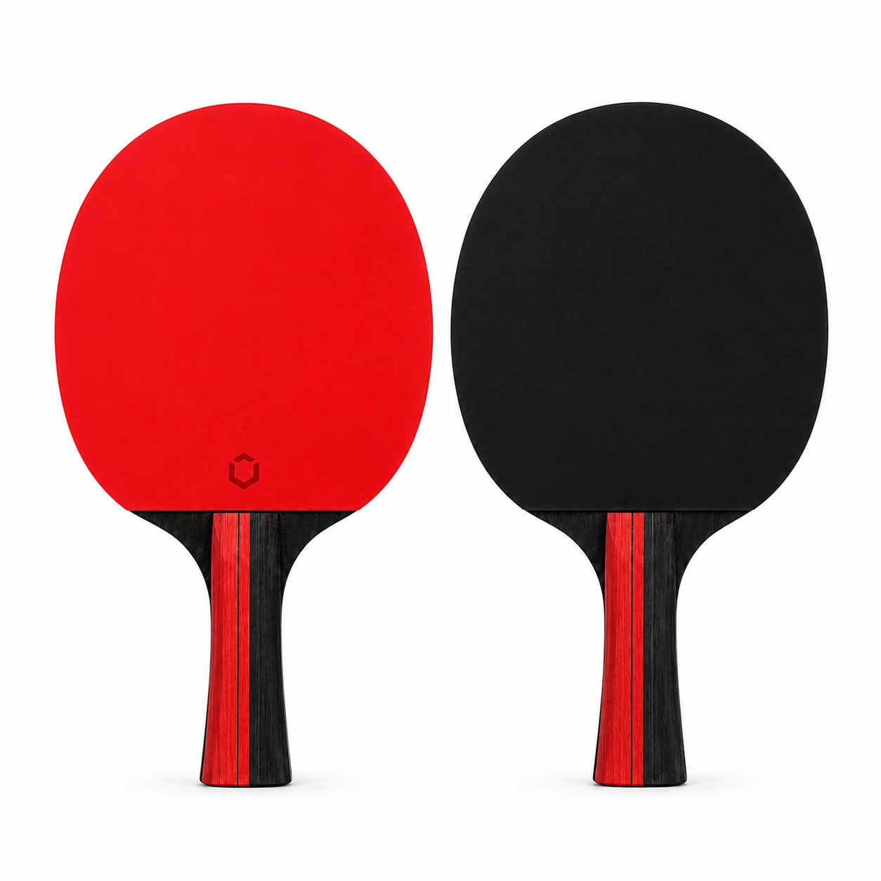 Five Layer Wood Table Tennis Racquet Set