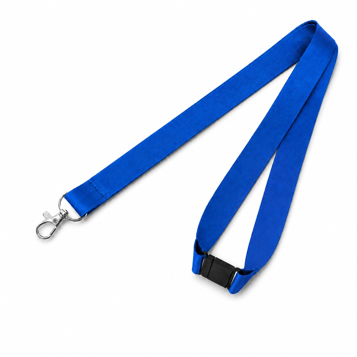 Polyester Breakaway Lobster Clip Lanyard — Blue