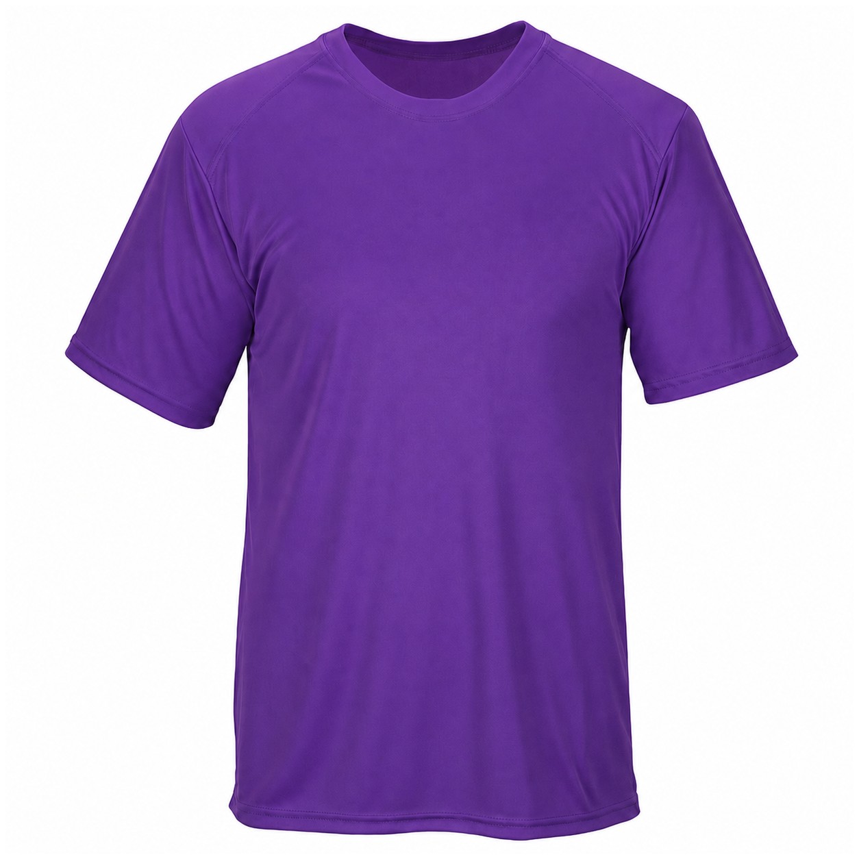 Lightweight Polyester Performance T-Shirt — Purple