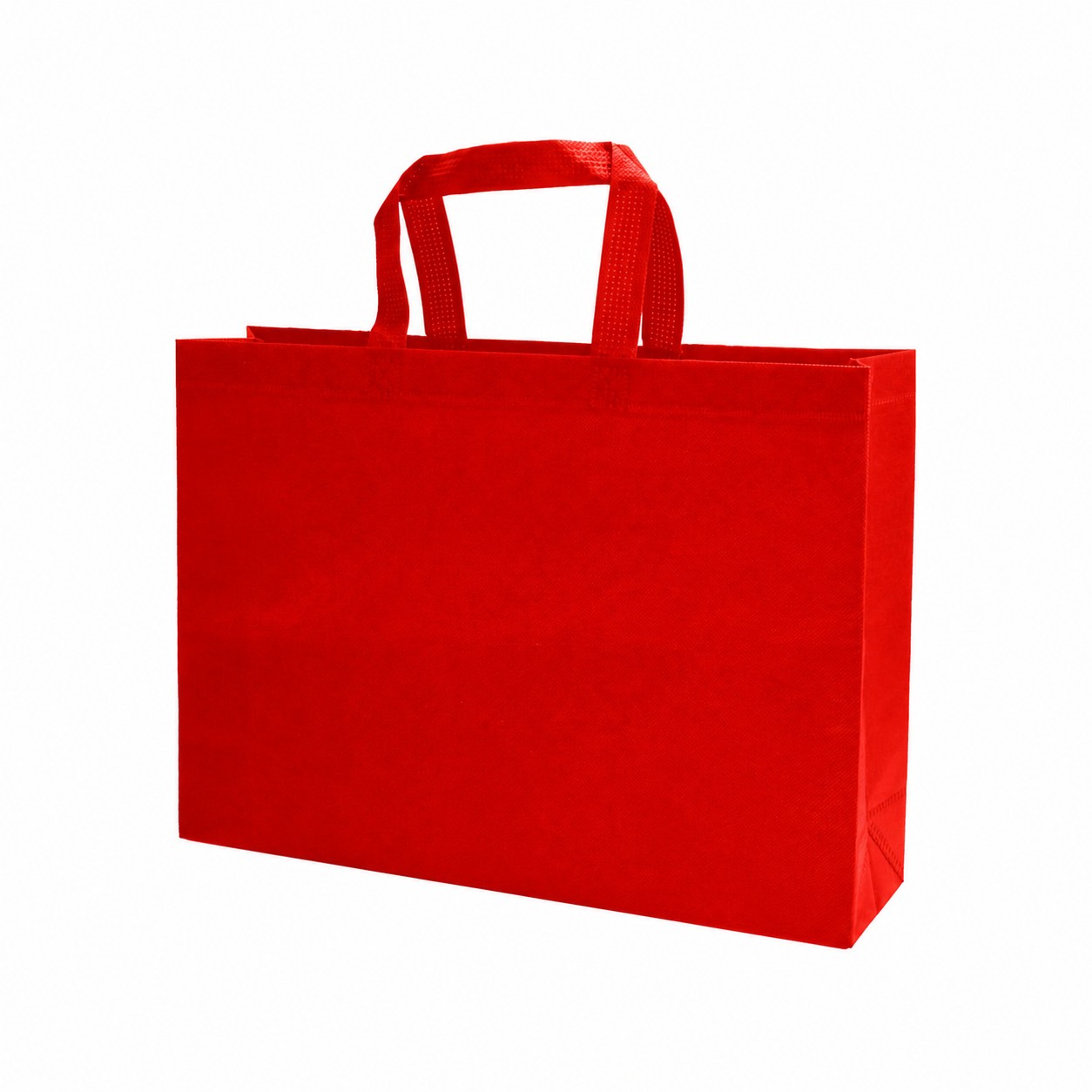 Heat-Sealed Edge Tote Bag — Red