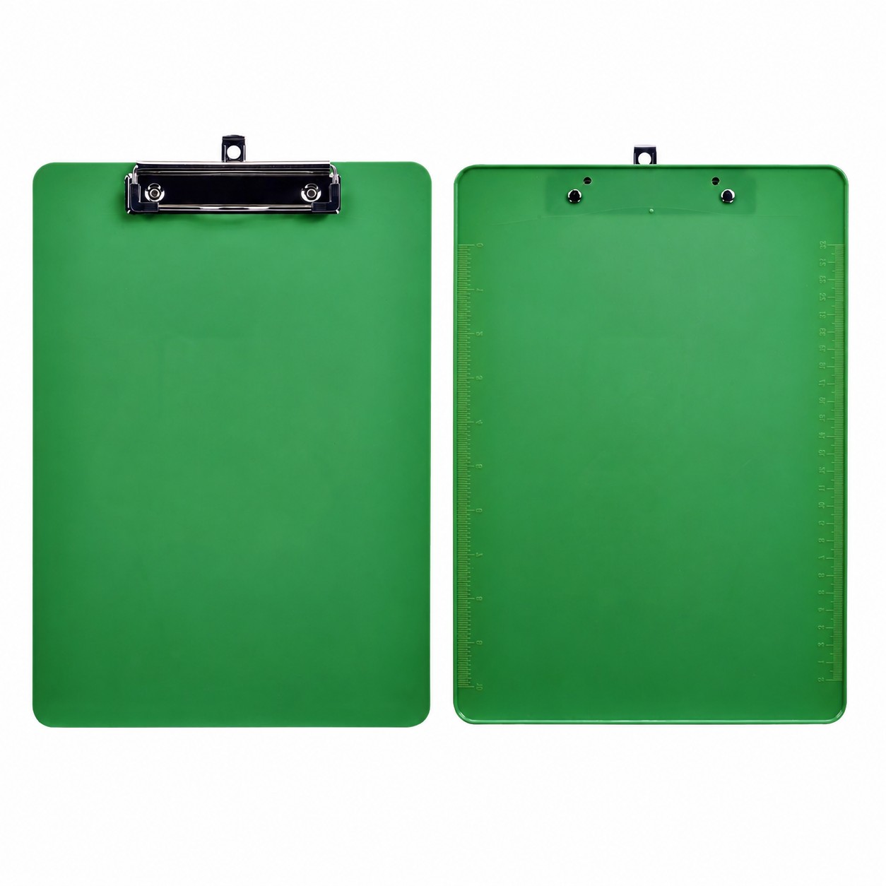 PS Plastic Letter Size Clipboard — Green