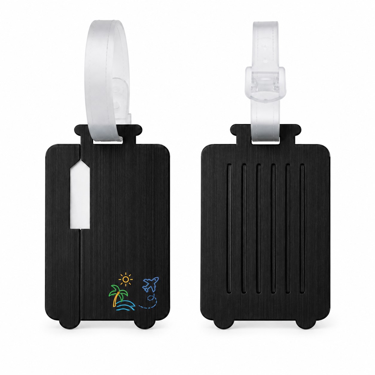 Brushed Aluminum Alloy Luggage Identification Tag