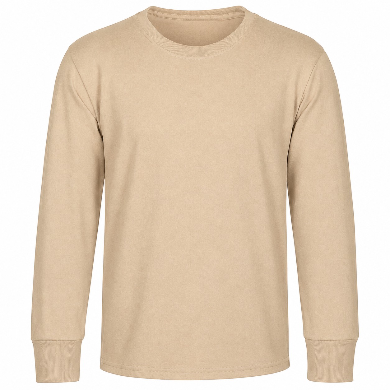 Ladies Fleece Quarter Zip Pullover — Beige