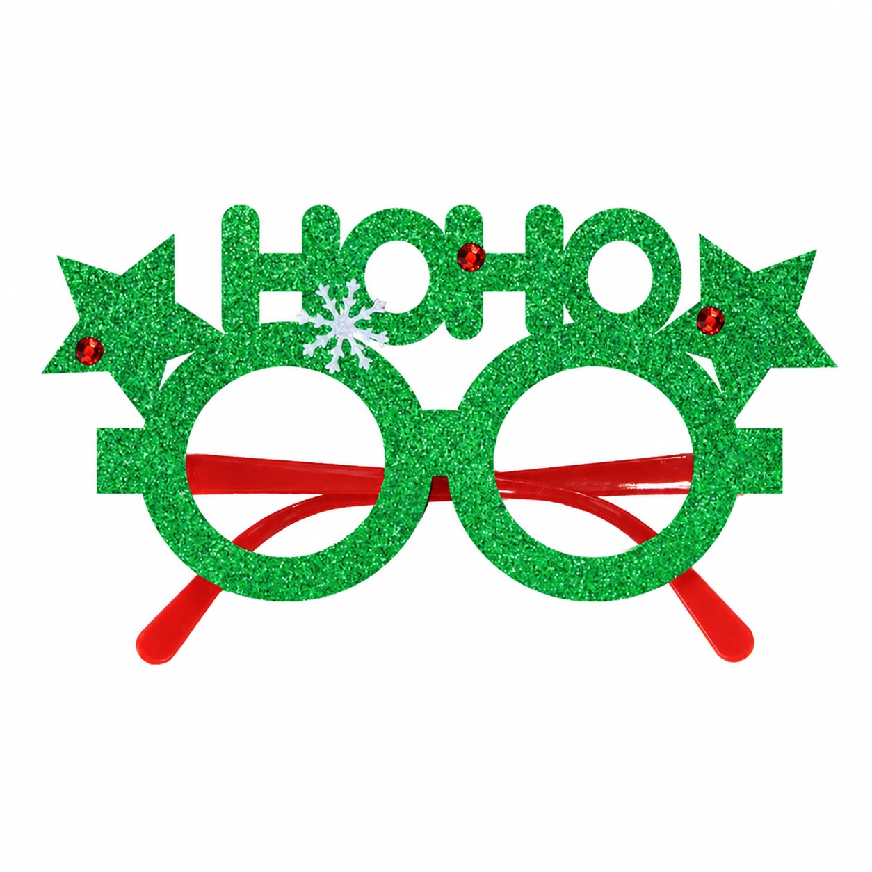 Felt Christmas Party Eye Glasses — Green