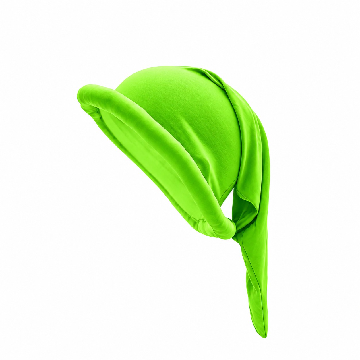 Polyester Dwarf Party Costume Hat — Fluorescent Green