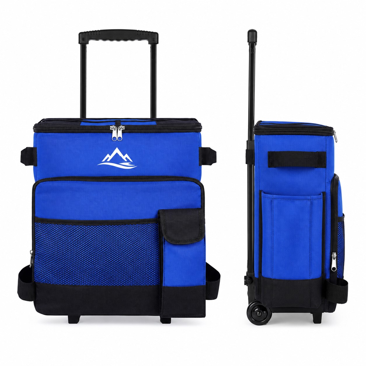 Large Wheeled Cooler With Telescoping Pull Handle