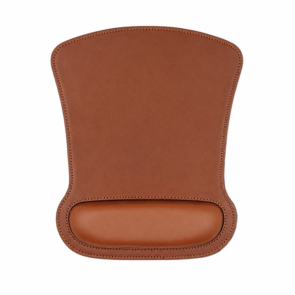 Stitched PU Mouse Pad With Wrist Cushion — view 2