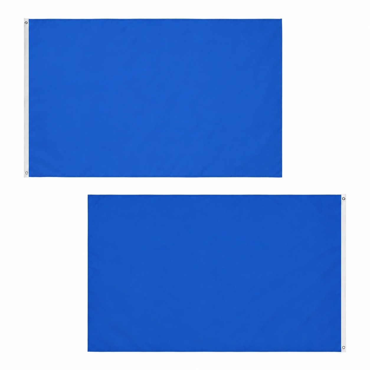 Double Sided Knitted Polyester Flag — Blue
