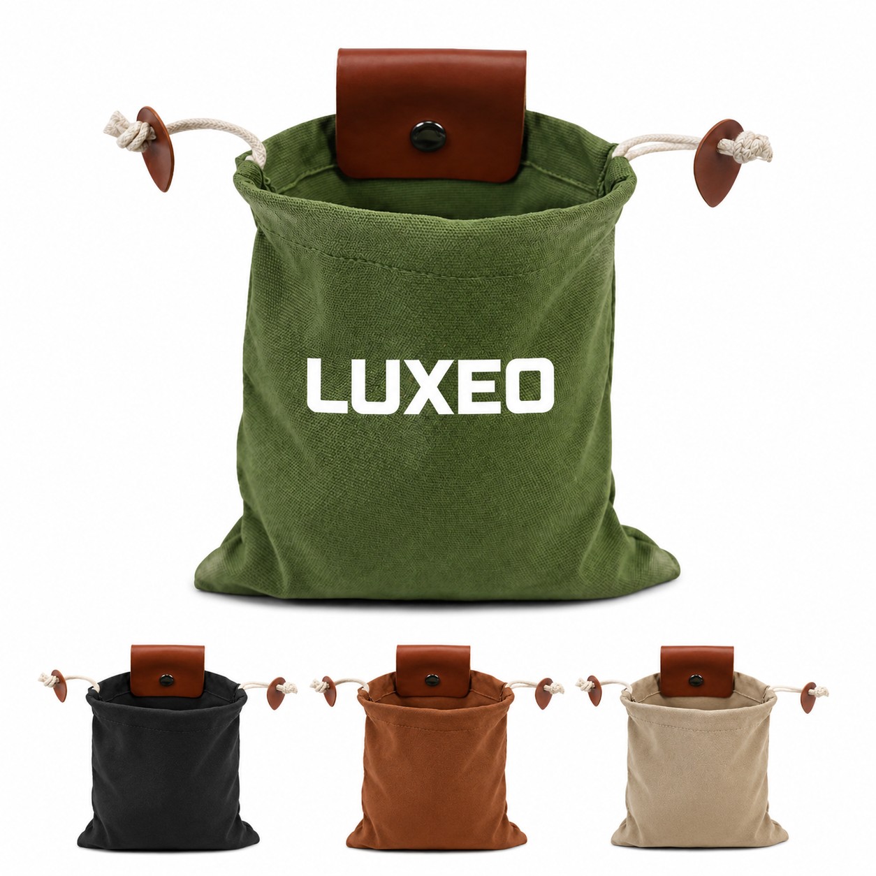 Fabric Drawstring Waist Foraging Bag