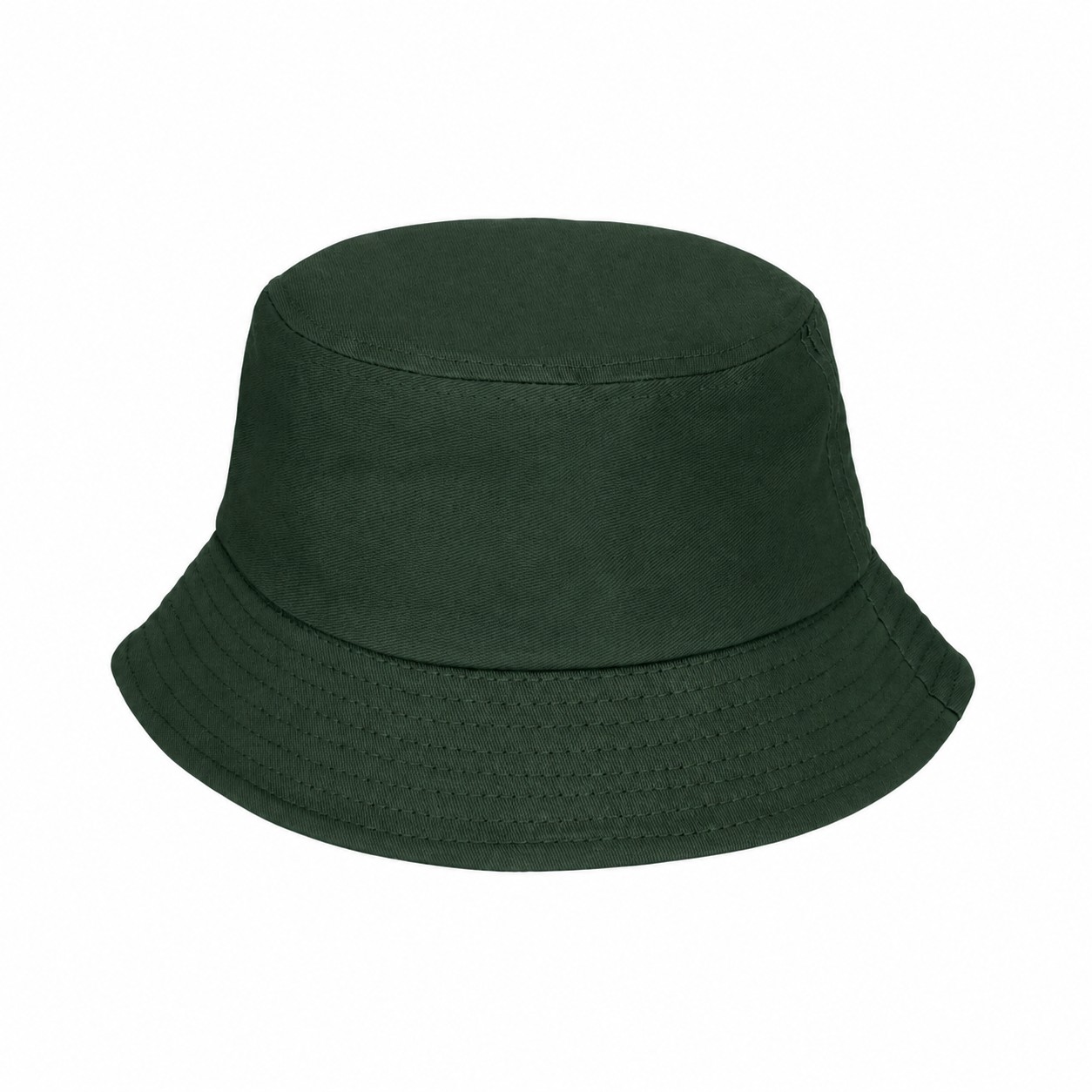 Cotton Twill Bucket Hat — Forest Green