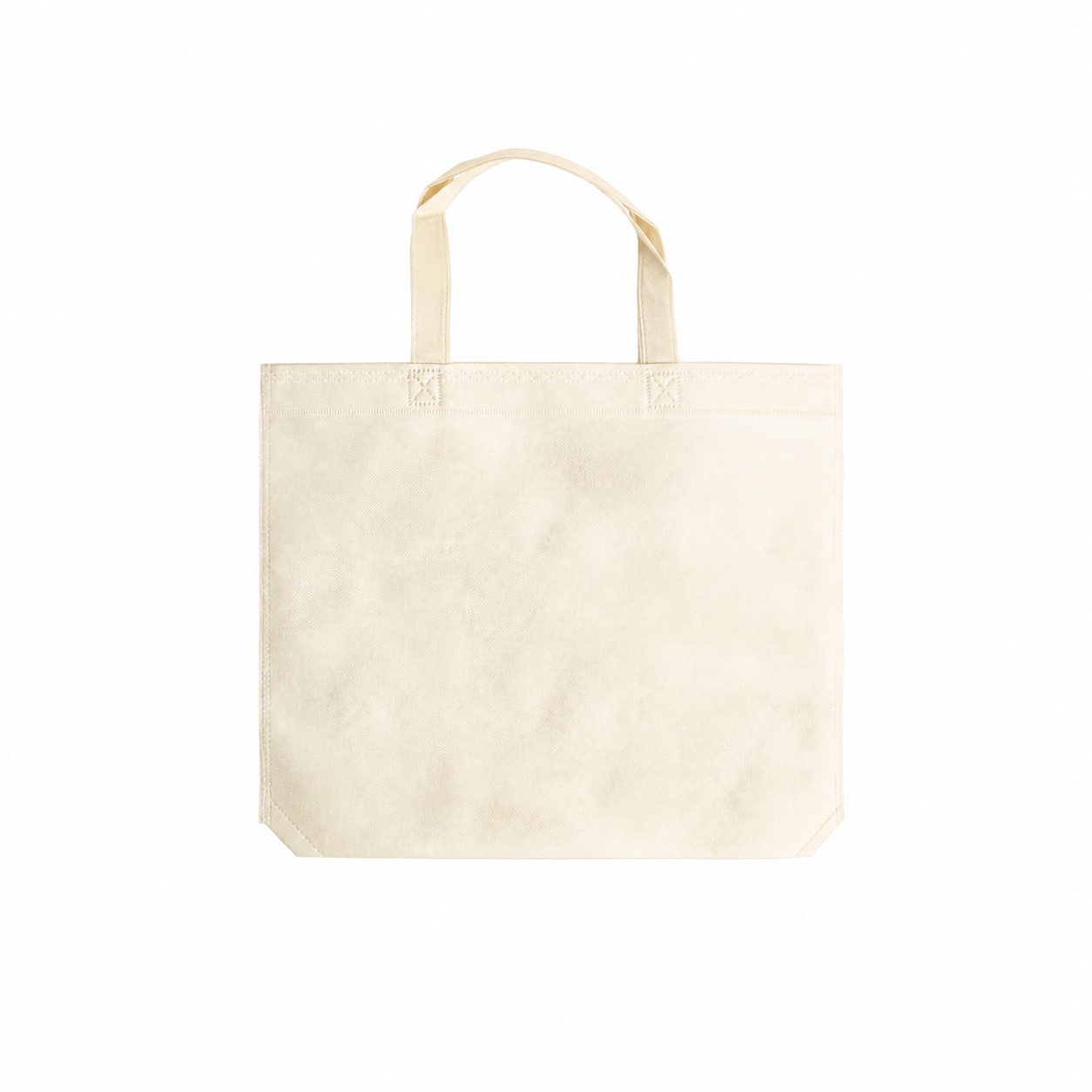 Shopping 15" Tote Bag — Cream White