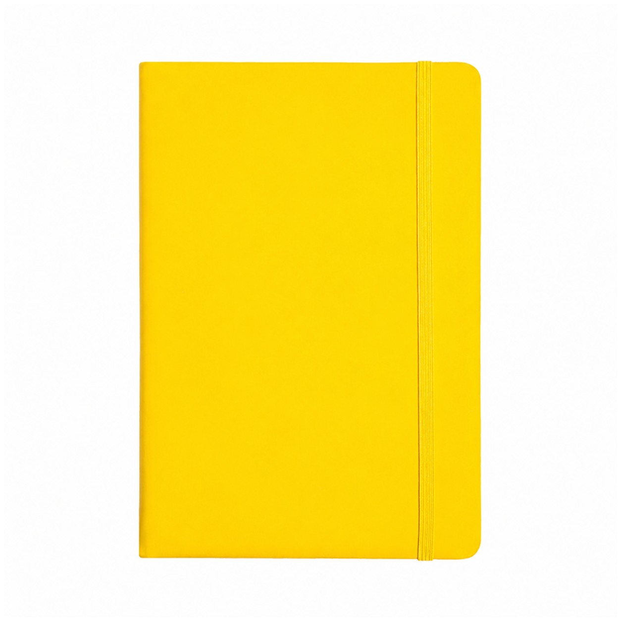 A5 PU Leather Hardcover Notebook — Yellow