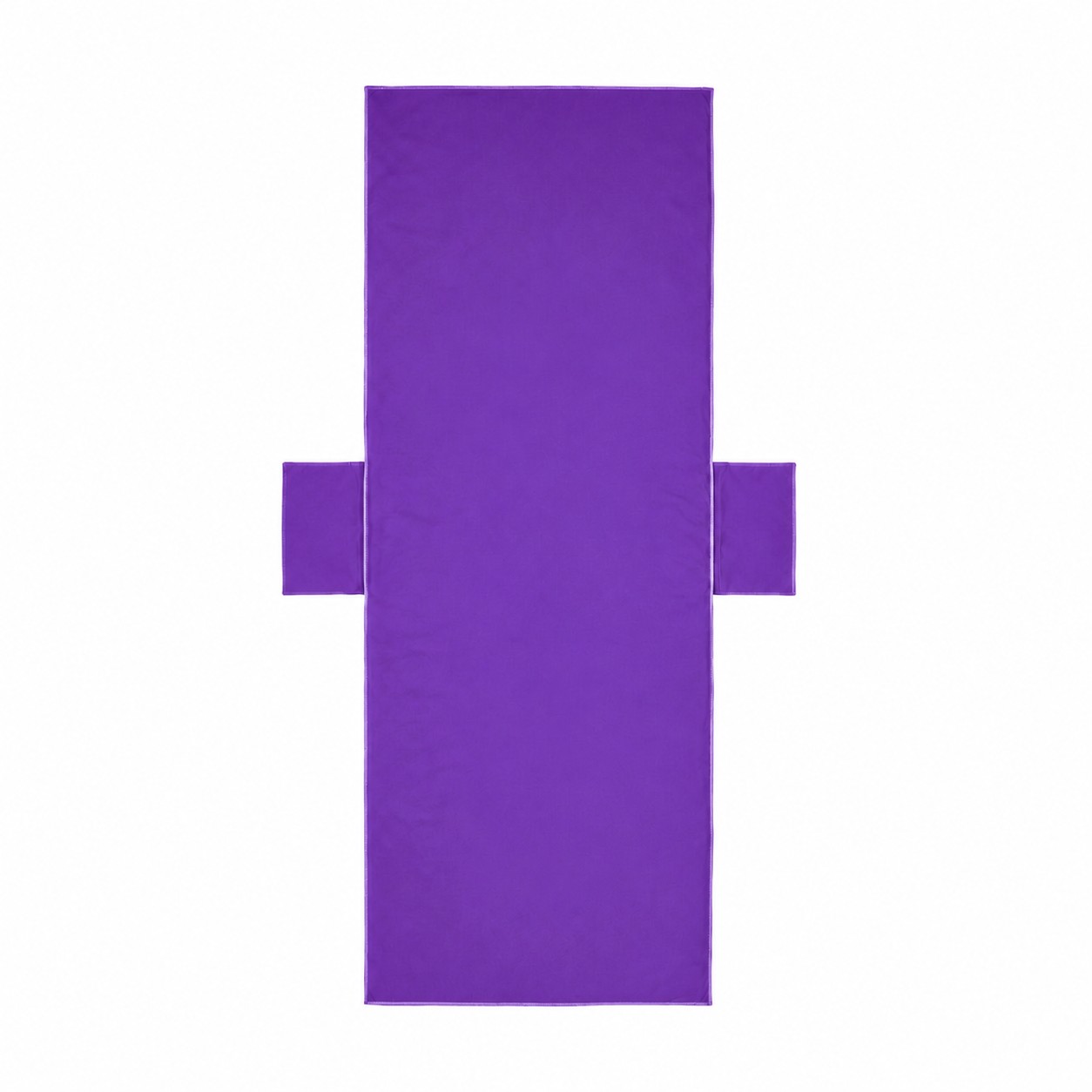 Microfiber Lounge Chair Cover With Side Pockets — Purple