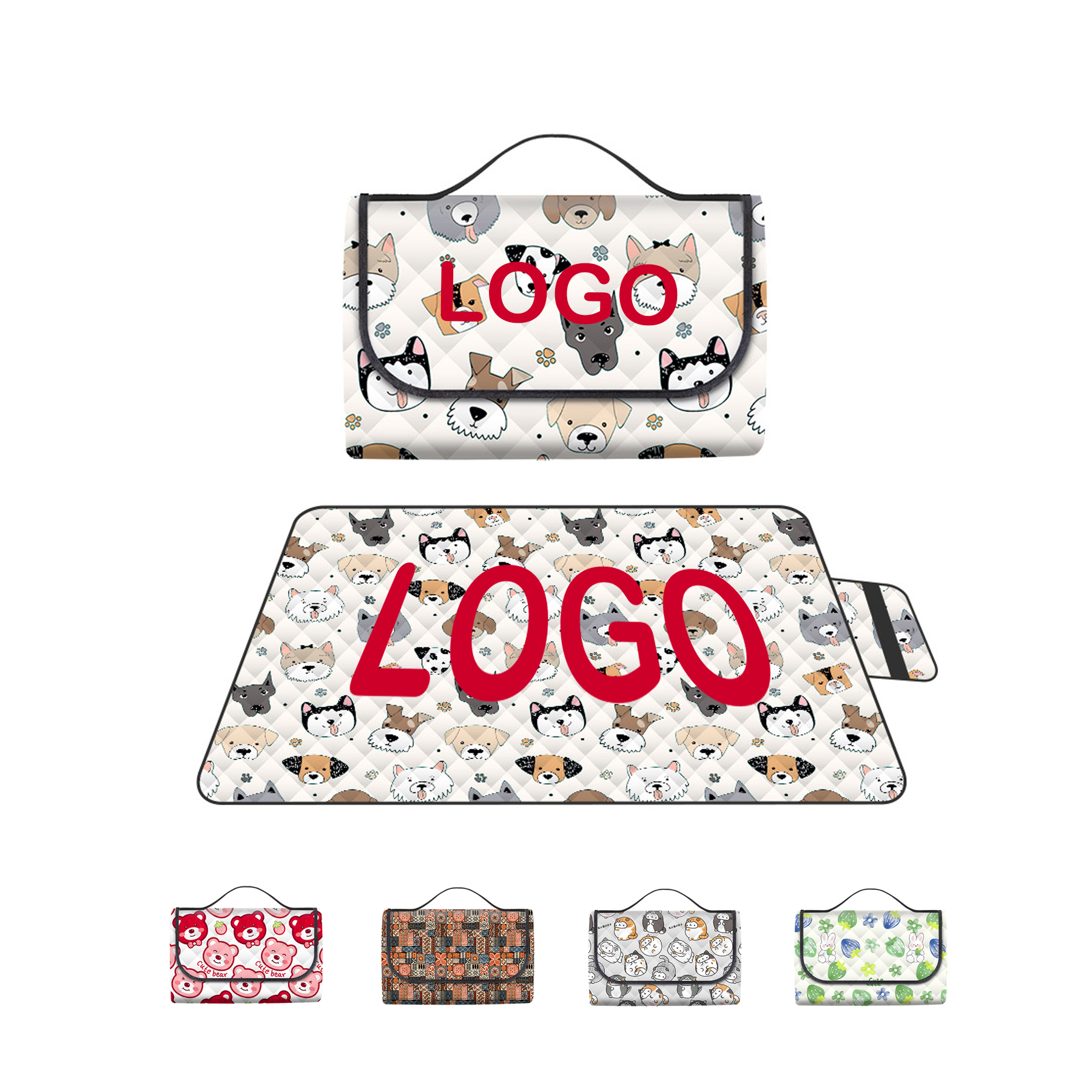PEVA Picnic Blanket With Carry Flap