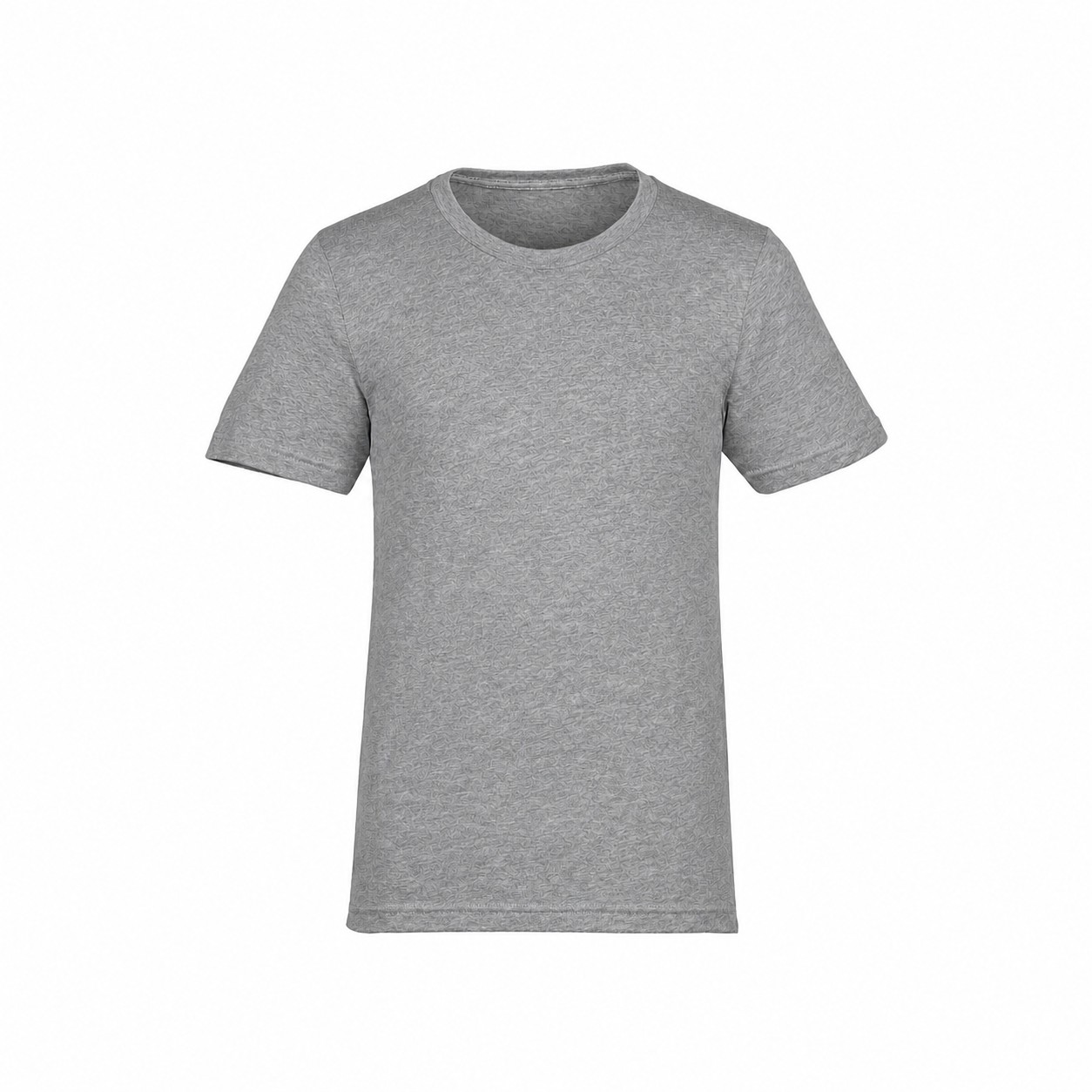 Heather Ringspun Crewneck T Shirt — Gray
