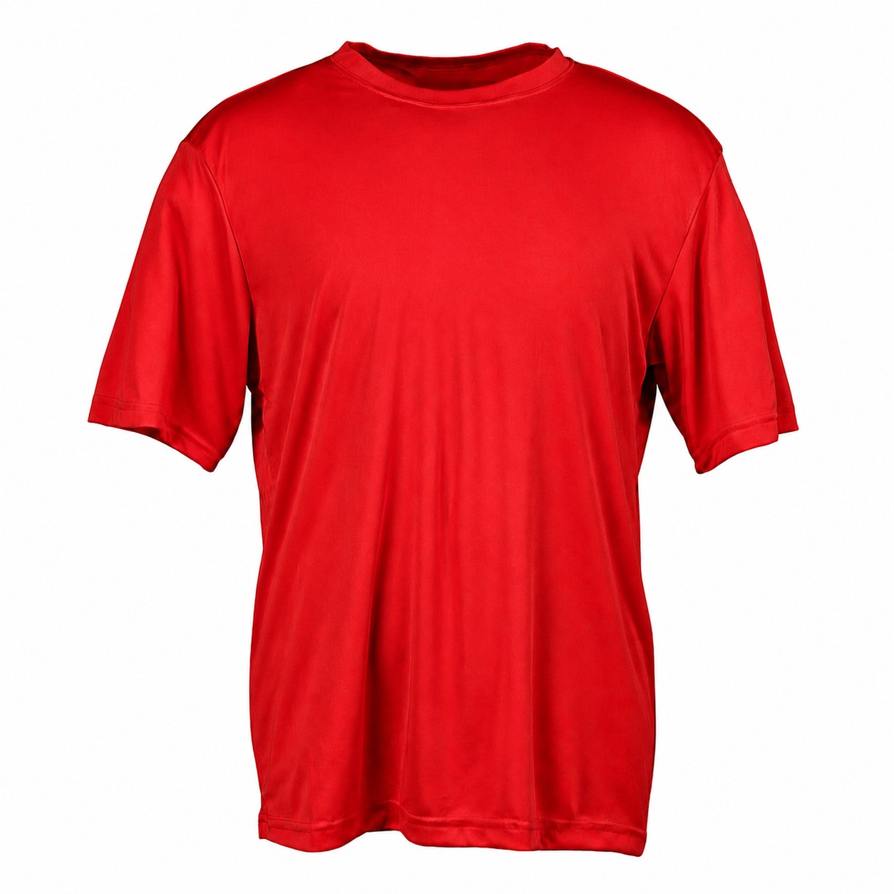 Men's Polyester Athletic T-Shirt — Red