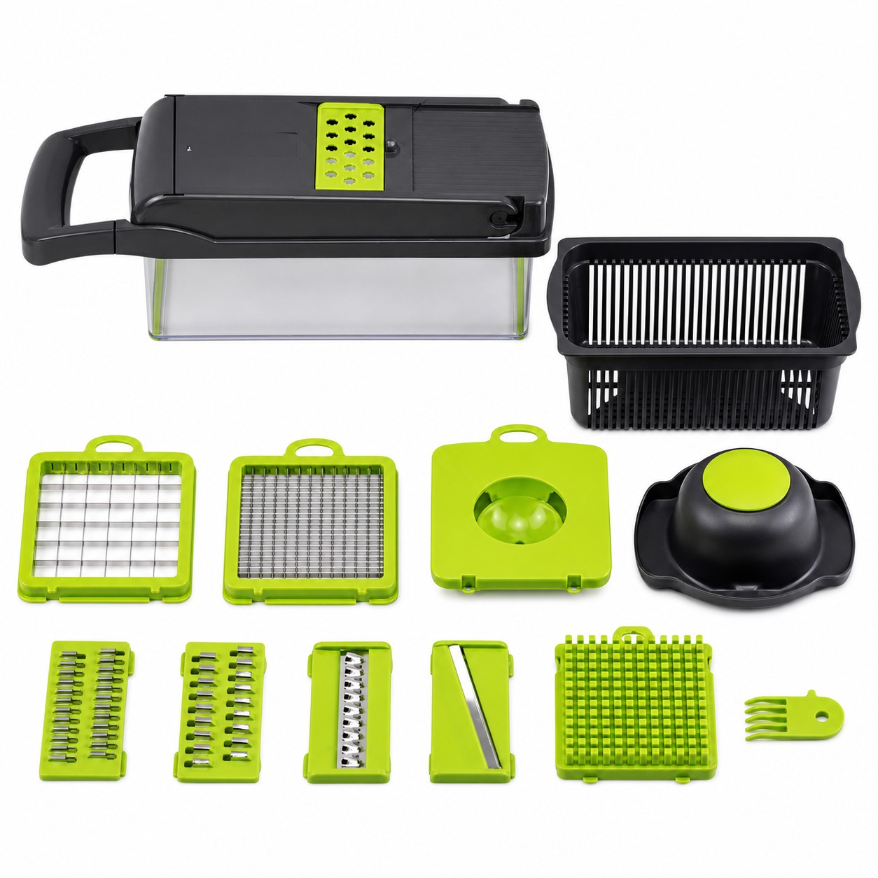 Seven Insert Stainless Steel Vegetable Chopper — view 2