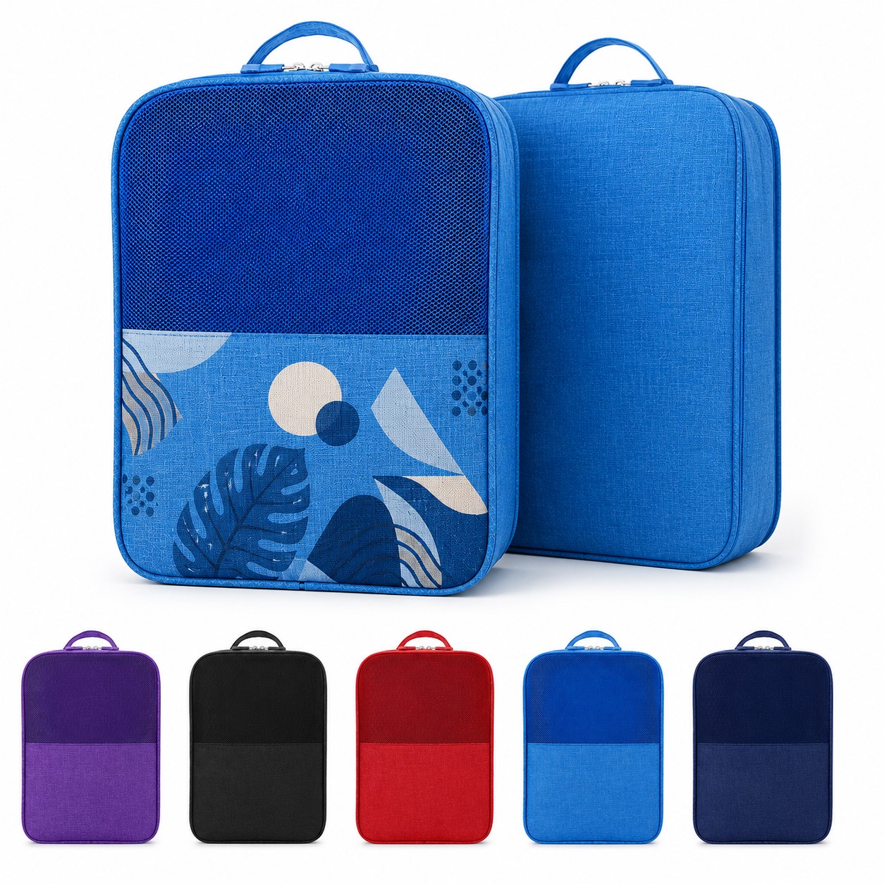 Front Mesh Polyester Shoe Organizer Bag