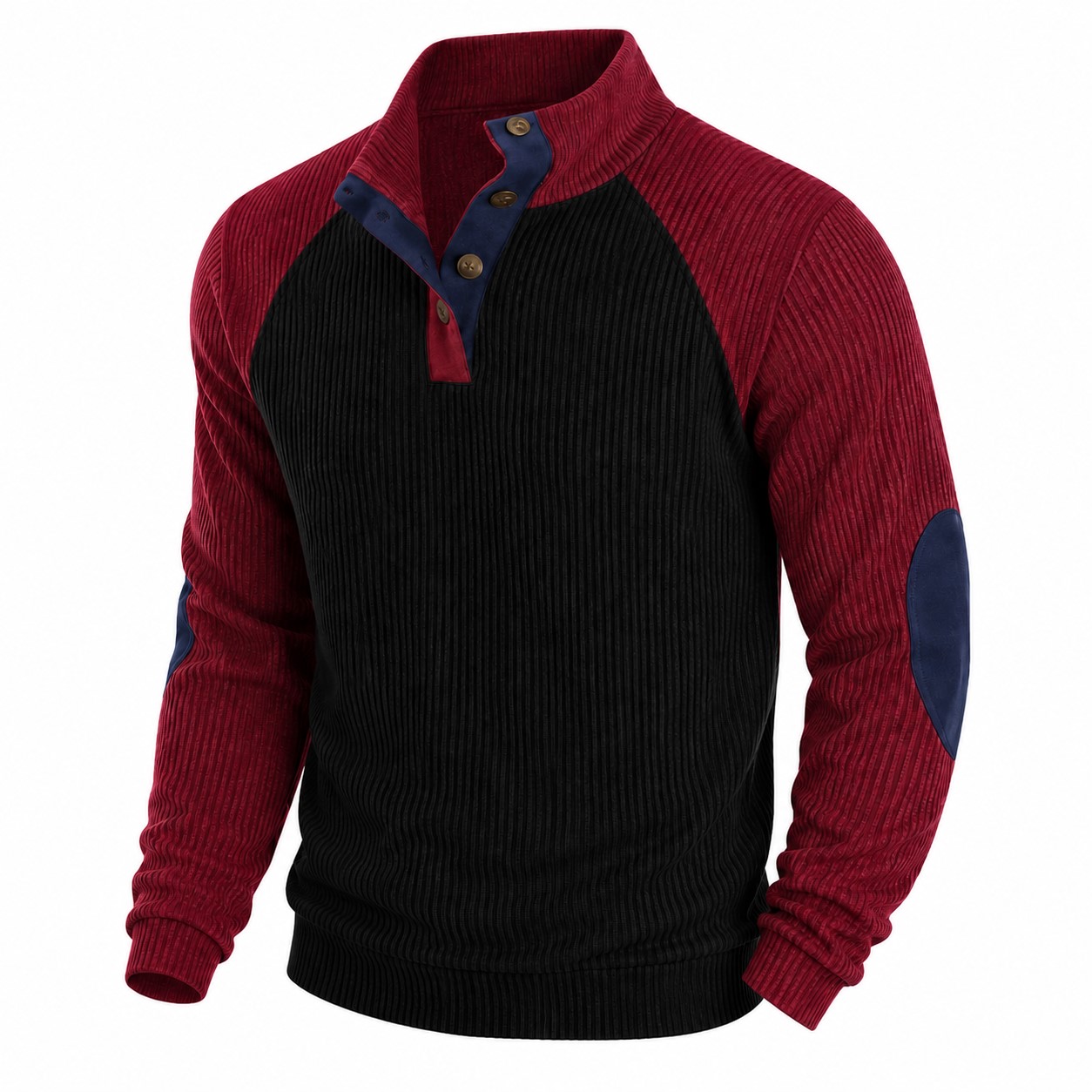 Western Fleece Quarter Zip Pullover — Black