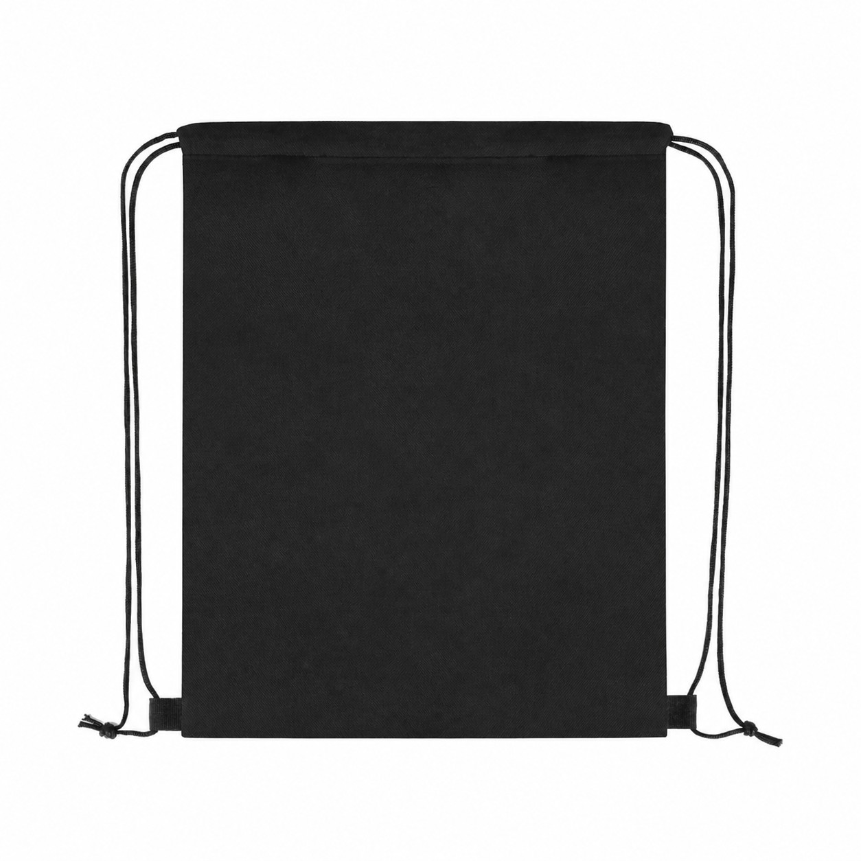 RPET Non-Woven Drawstring Bag — Black