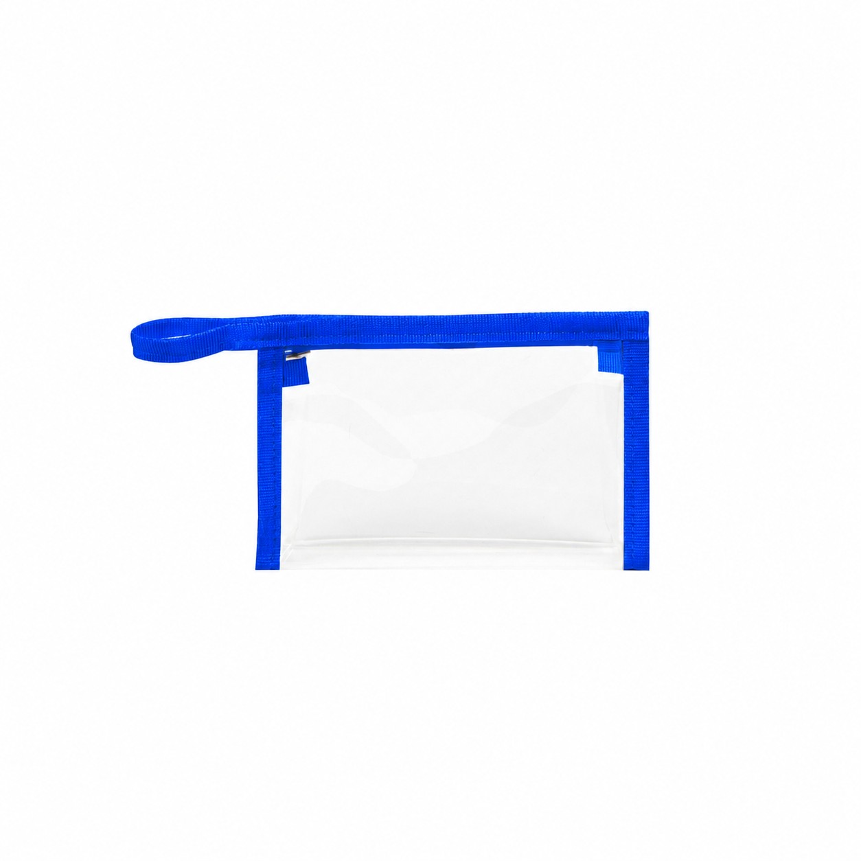 PVC And Polyester Zippered Storage Toiletry Bag — Royal Blue