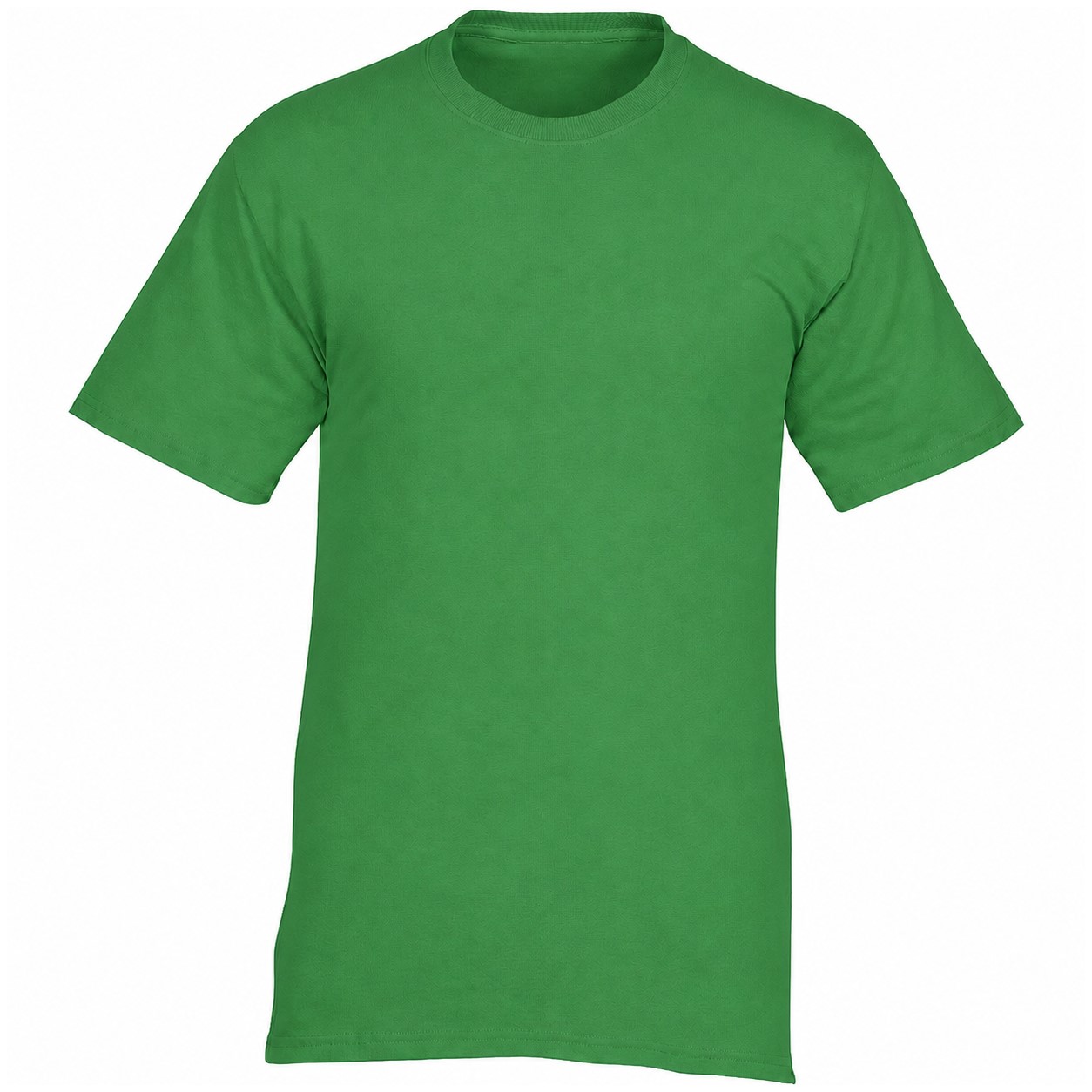 Cotton Short Sleeve Crewneck Shirt — Green