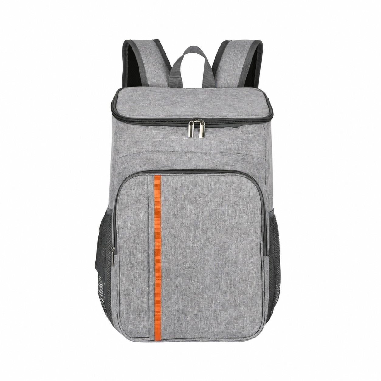 24 Can 600D Polyester Backpack Cooler — Gray