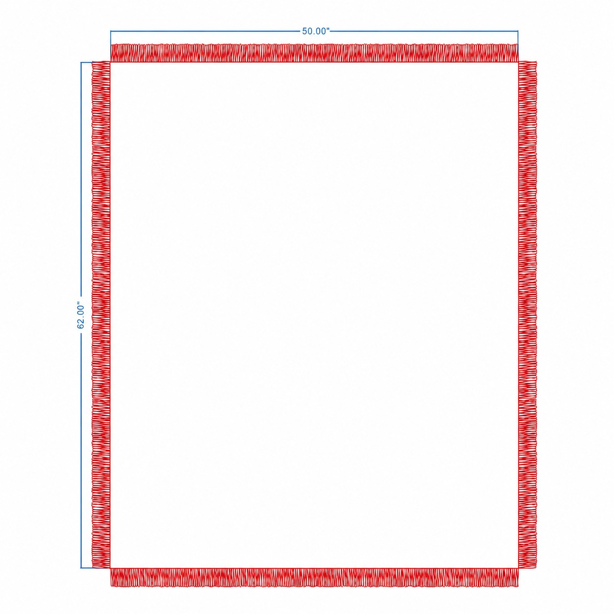 Jacquard Woven Throw Blanket — Red