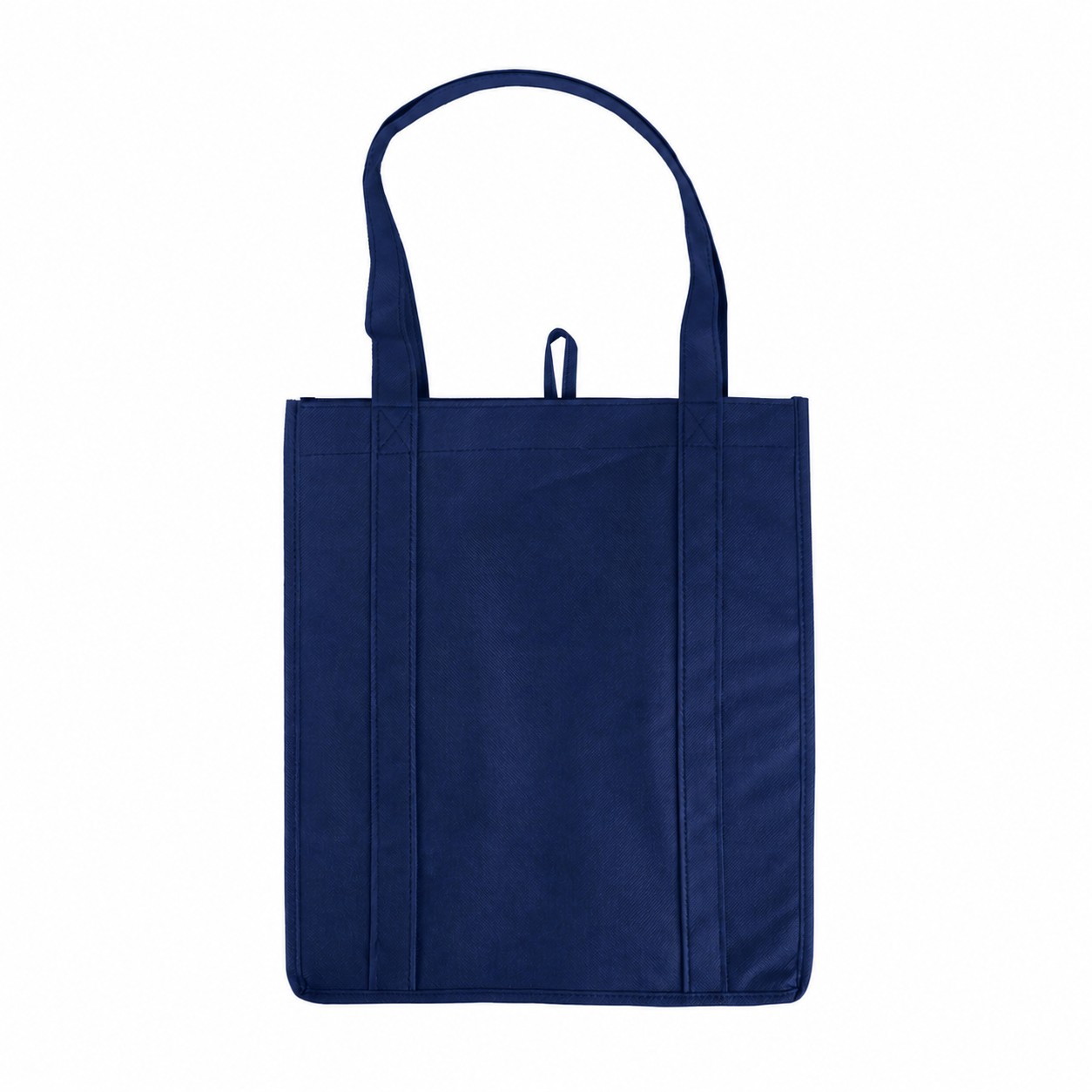 Large Reinforced Handles Tote Bag — Navy Blue