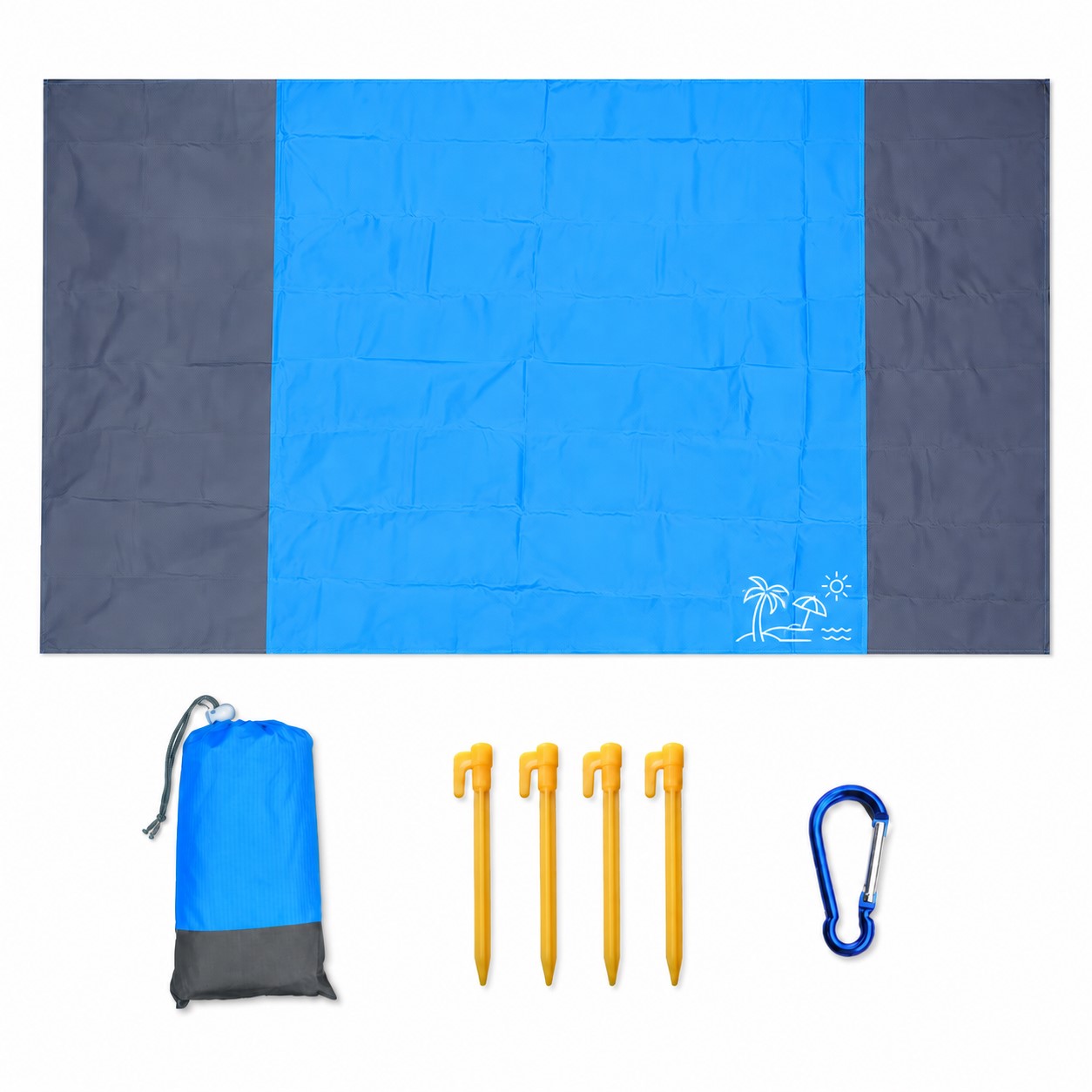 Waterproof Nylon Staked Beach Blanket