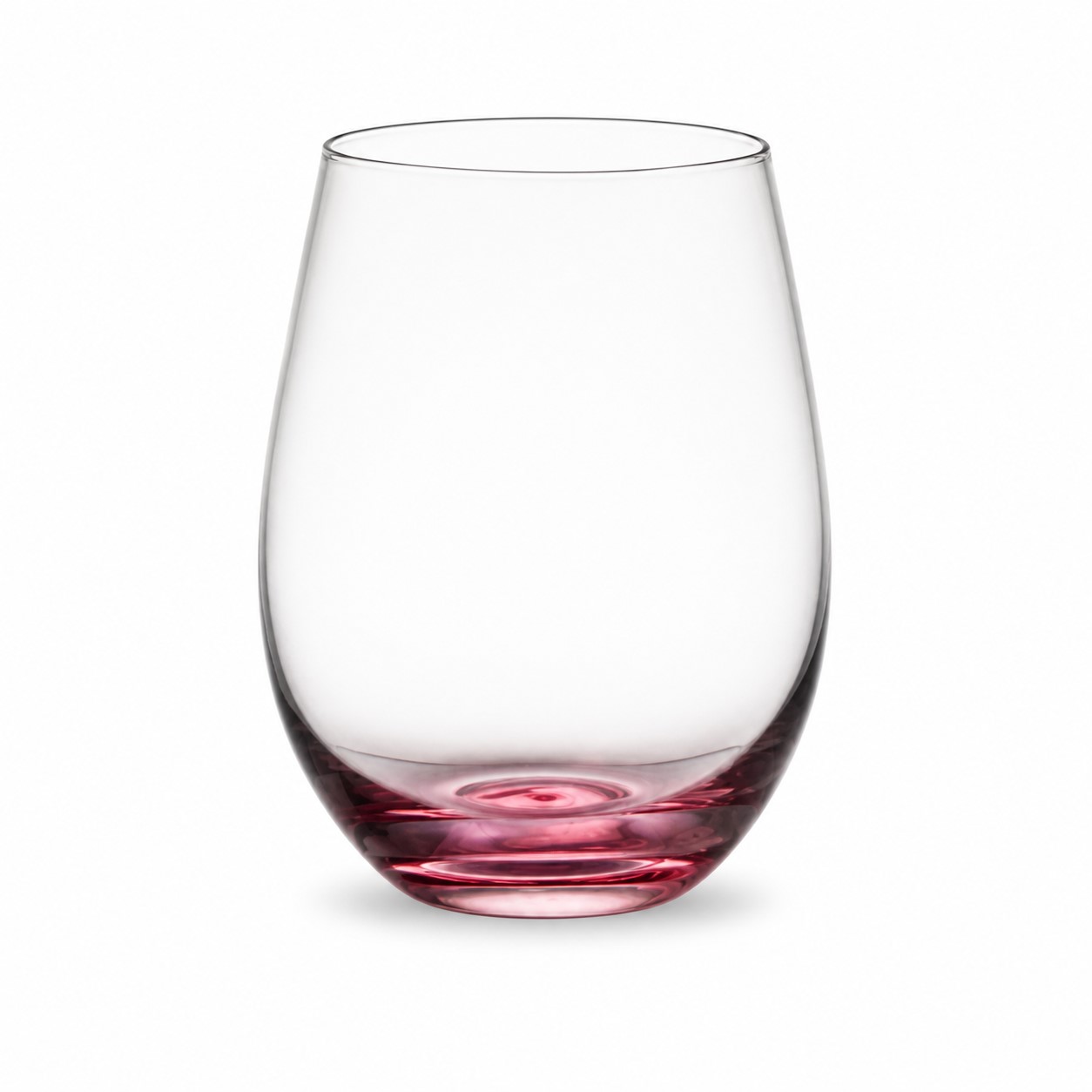 Colored Base 17 Oz Stemless Wine Glass — view 2