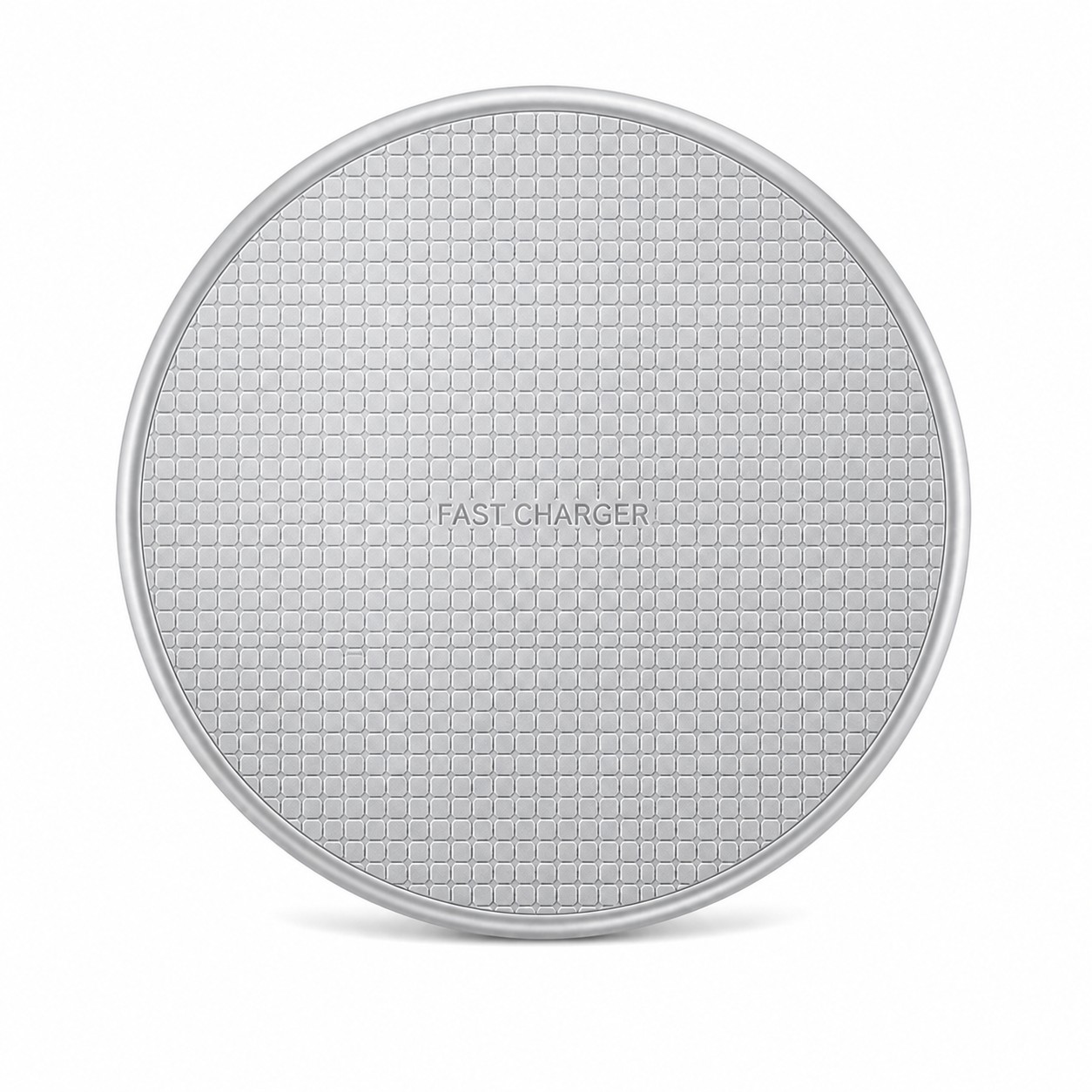 Compact Wireless Charging Pad — Silver