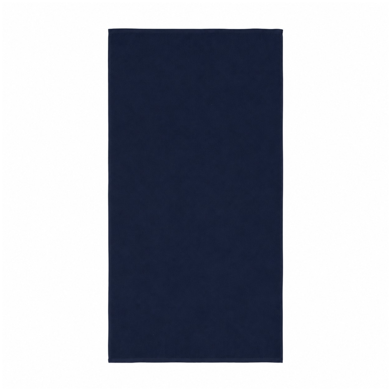 Cotton Double-Loop Beach Towel — Navy Blue
