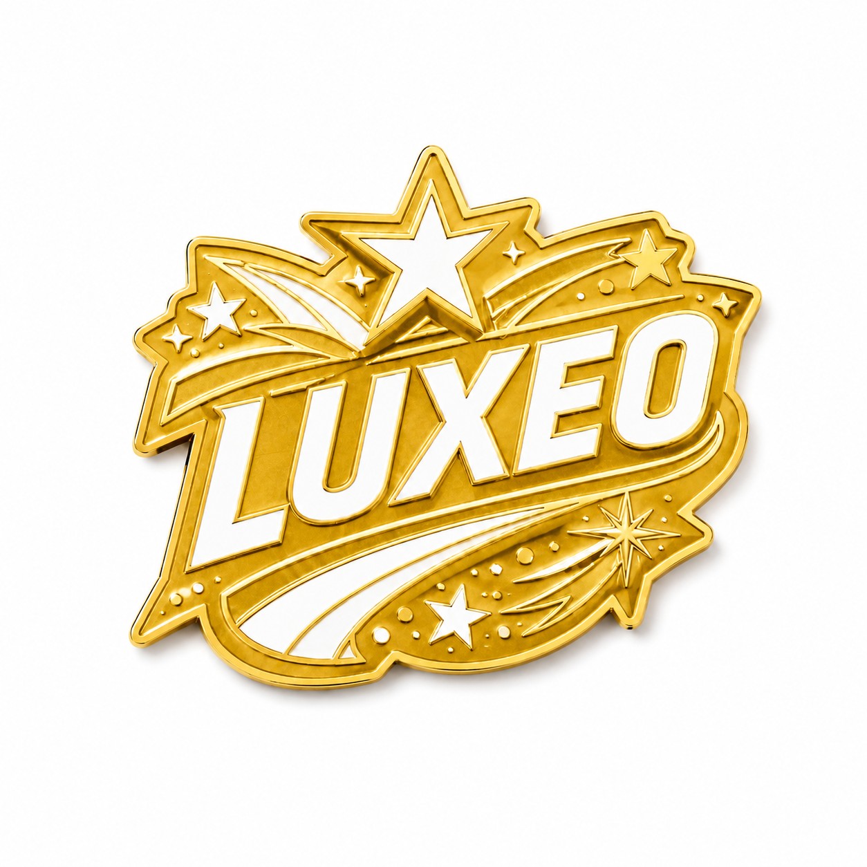 One Inch Hard Enamel Badge — Gold