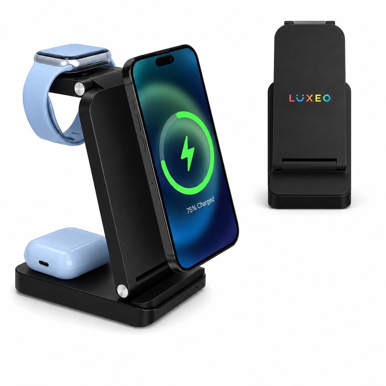 Foldable Three Device Wireless Charger