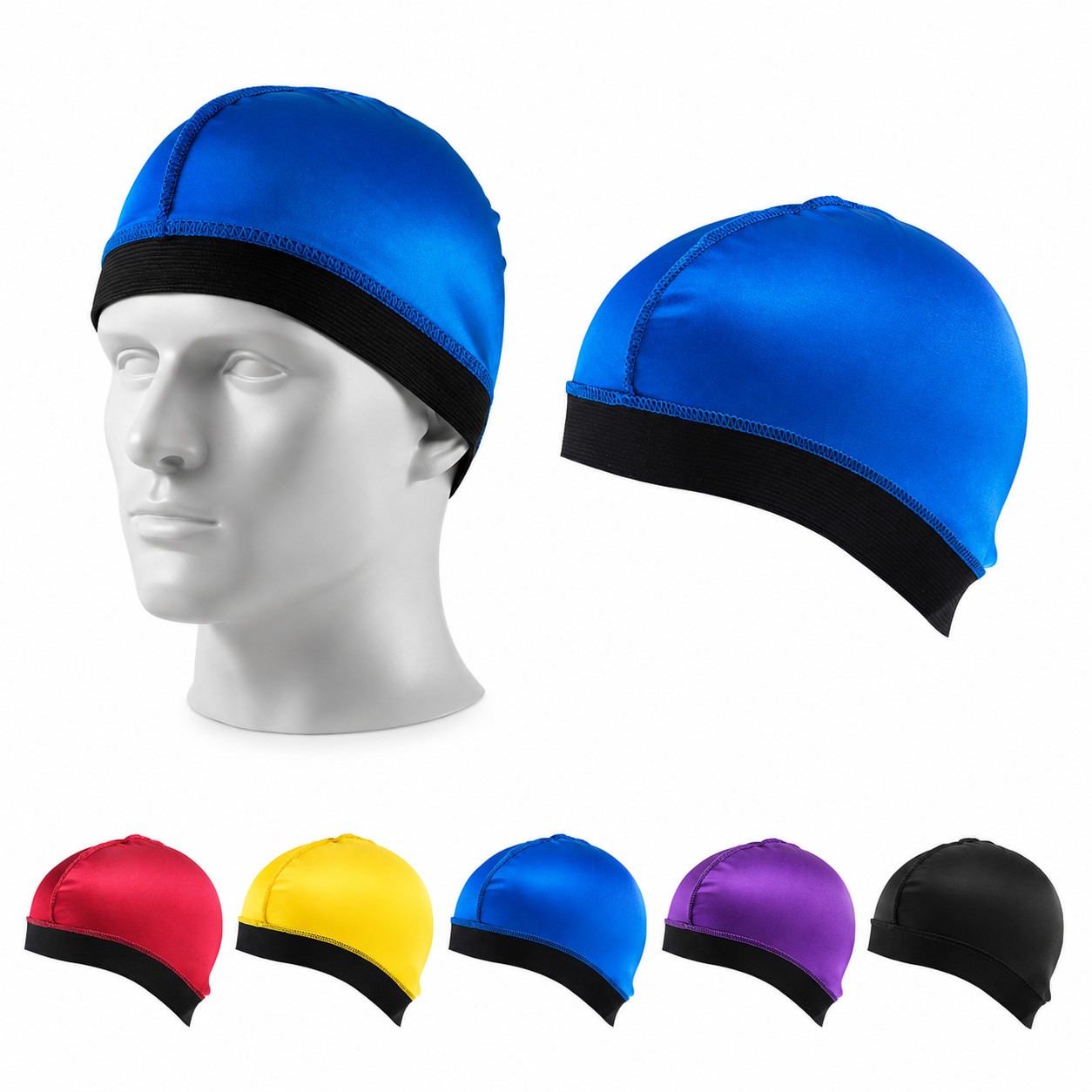 Elastic Polyester Skull Beanie Cap
