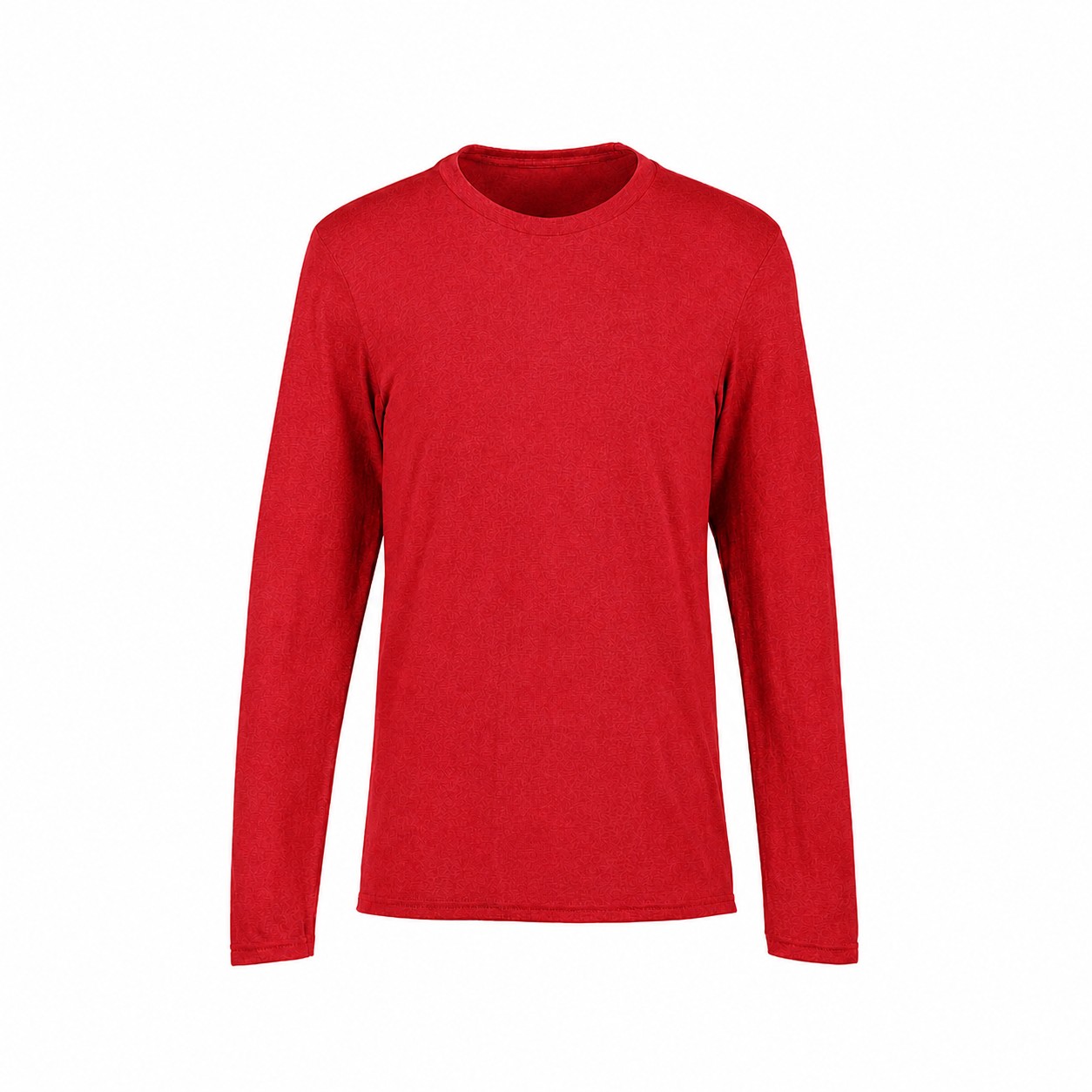 Tri Blend Long Sleeve T Shirt — Red