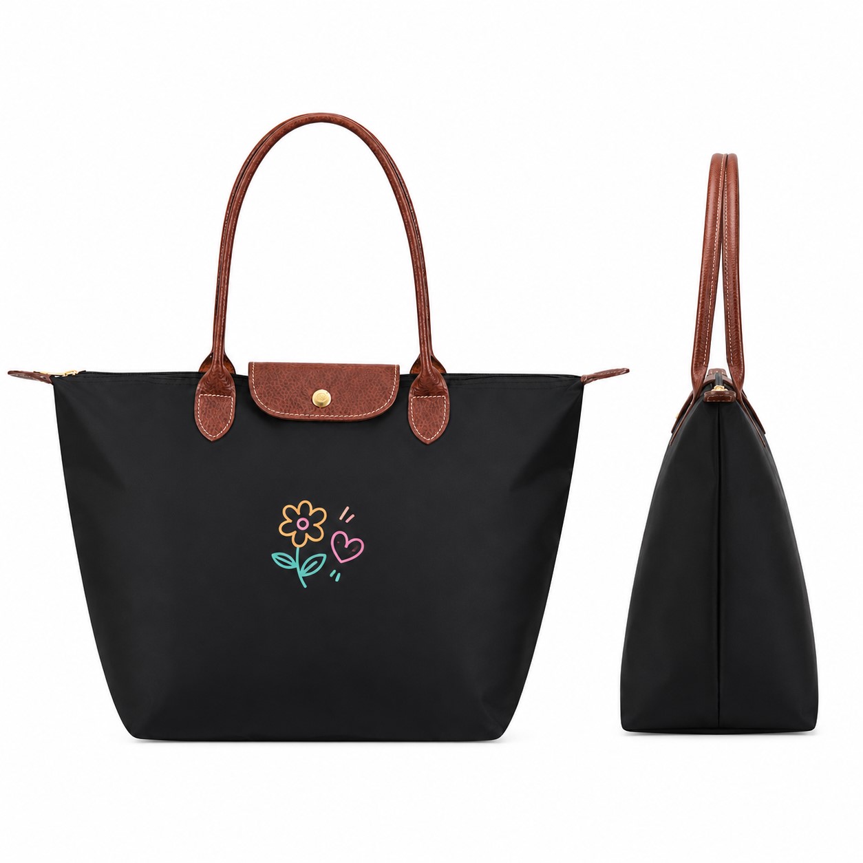 Urban Waterproof Polyester Shoulder Tote — view 1